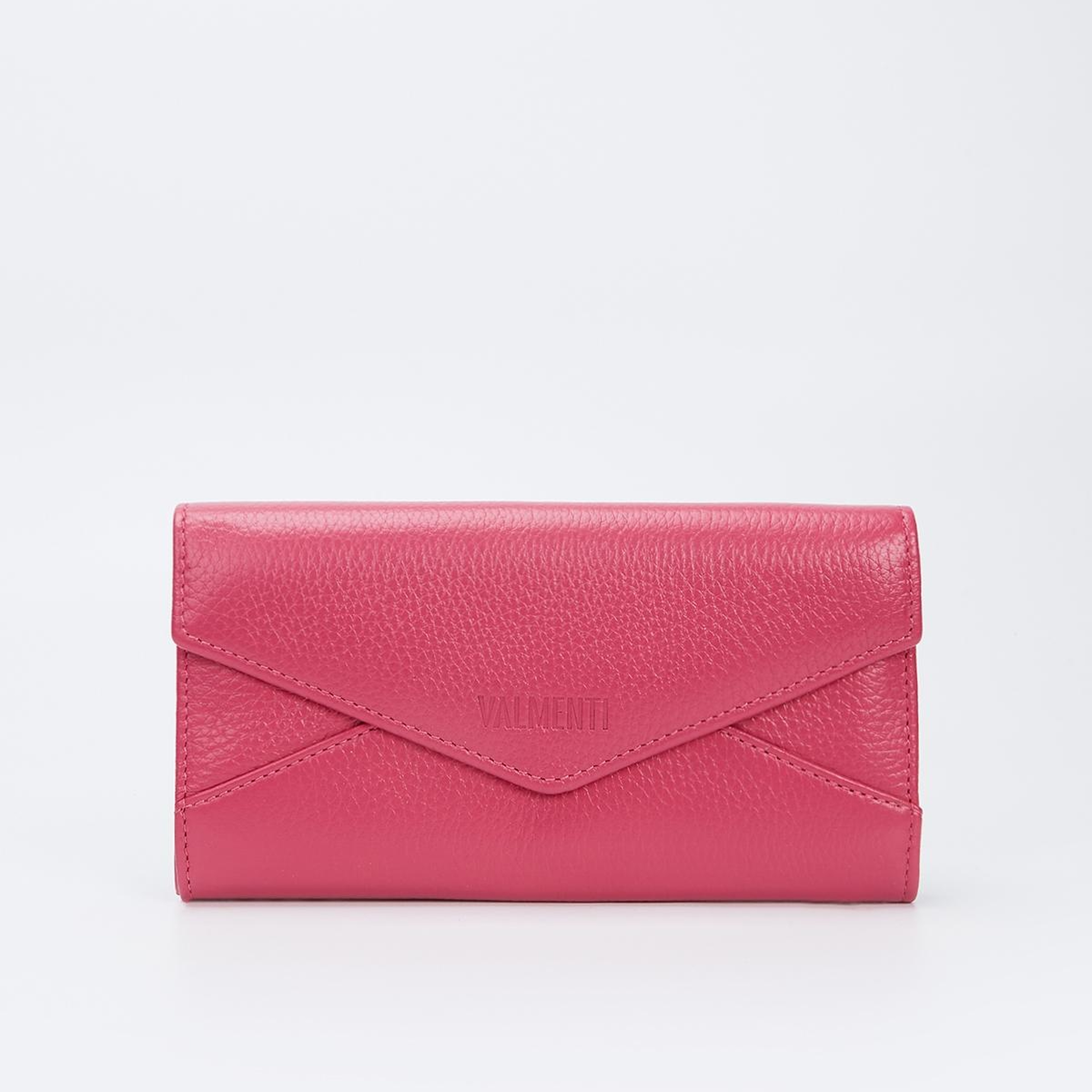 Valmenti Kadın Hakiki Deri Fuşya Günlük Cuzdan