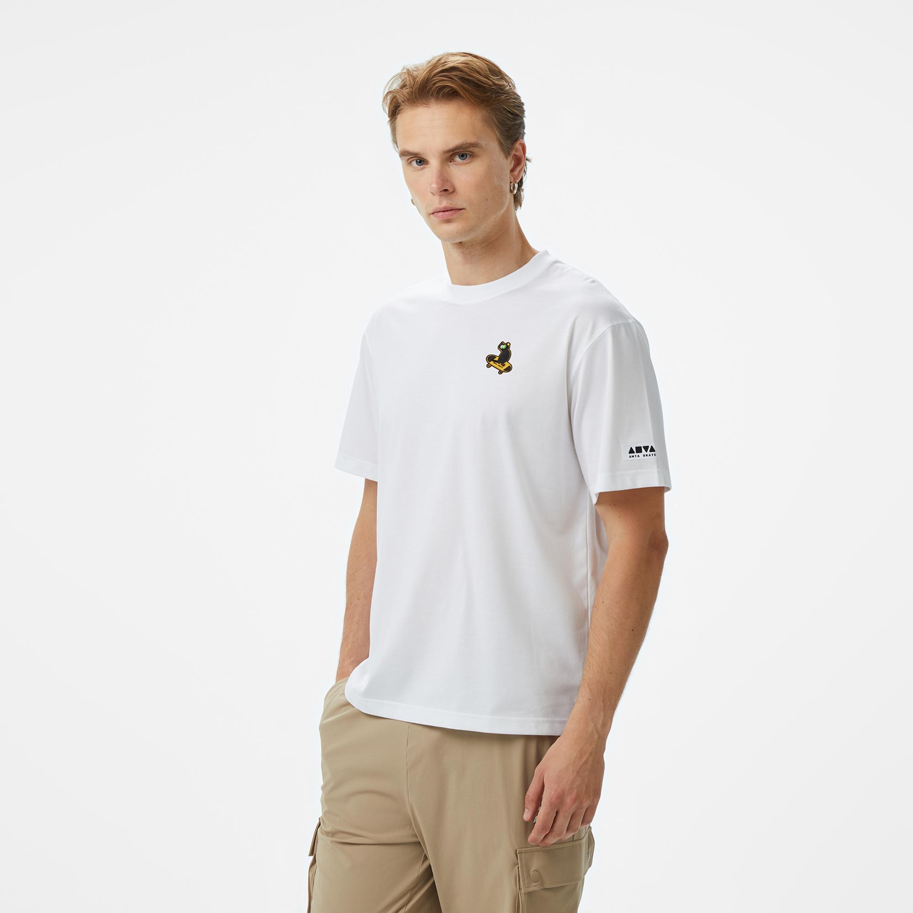 Anta Sports Erkek Beyaz T-Shirt