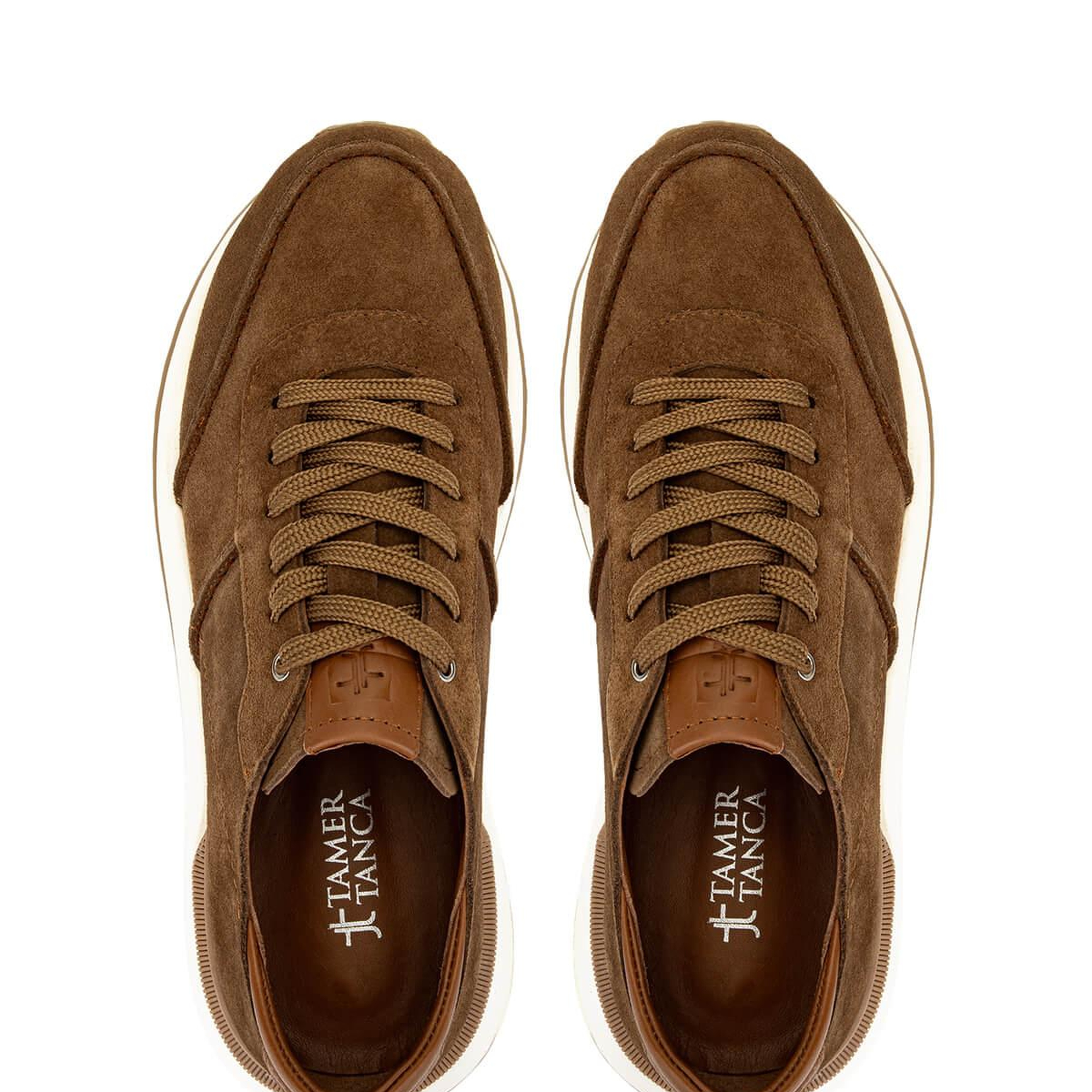 Tamer Tanca Erkek Hakiki Deri Kahverengi Sneakers & Spor Ayakkabı