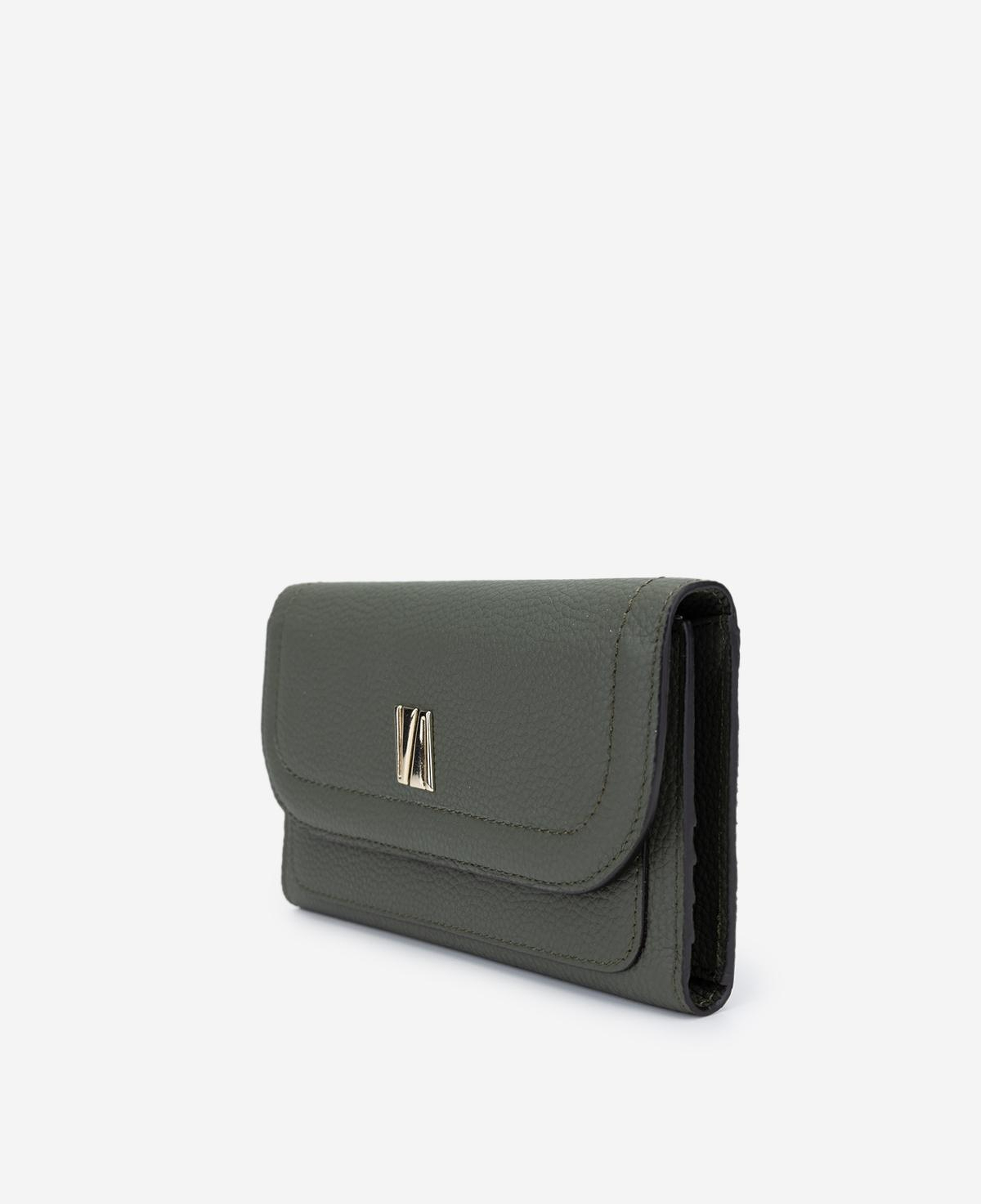 Valmenti Kadın Hakiki Deri Haki Cüzdan Cuzdan