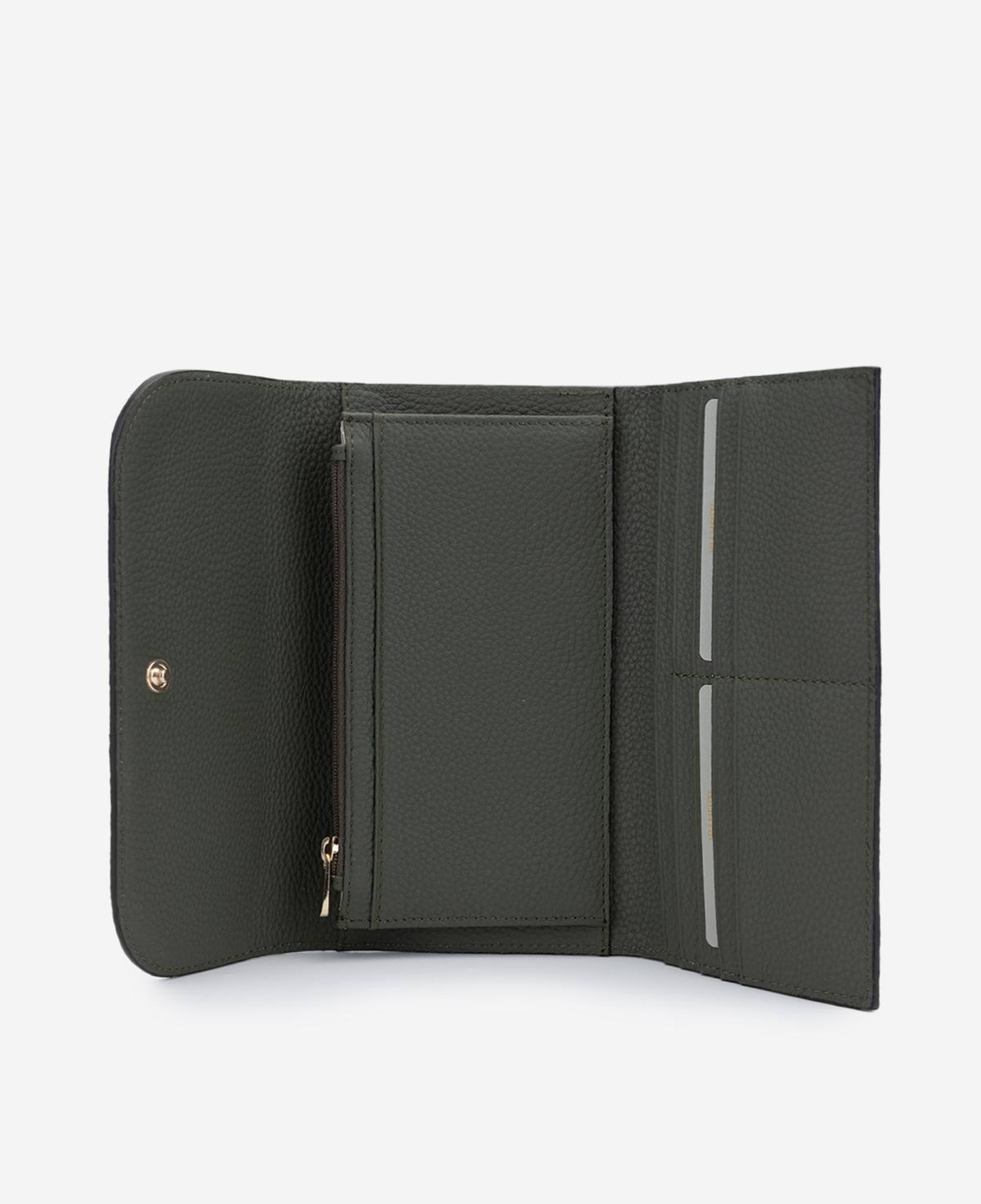 Valmenti Kadın Hakiki Deri Haki Cüzdan Cuzdan