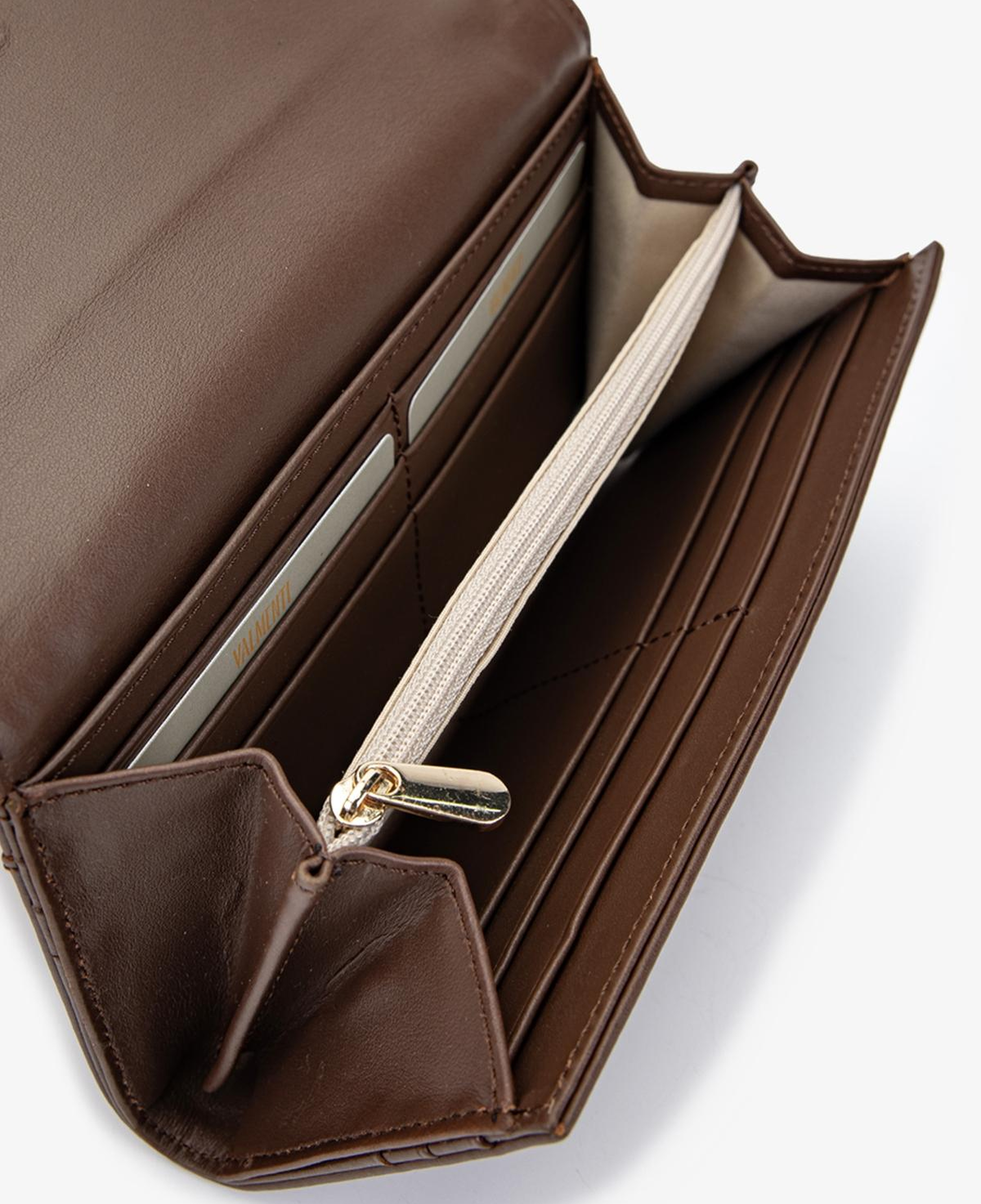 Valmenti Kadın Deri Hasır Taba Cüzdan Cuzdan