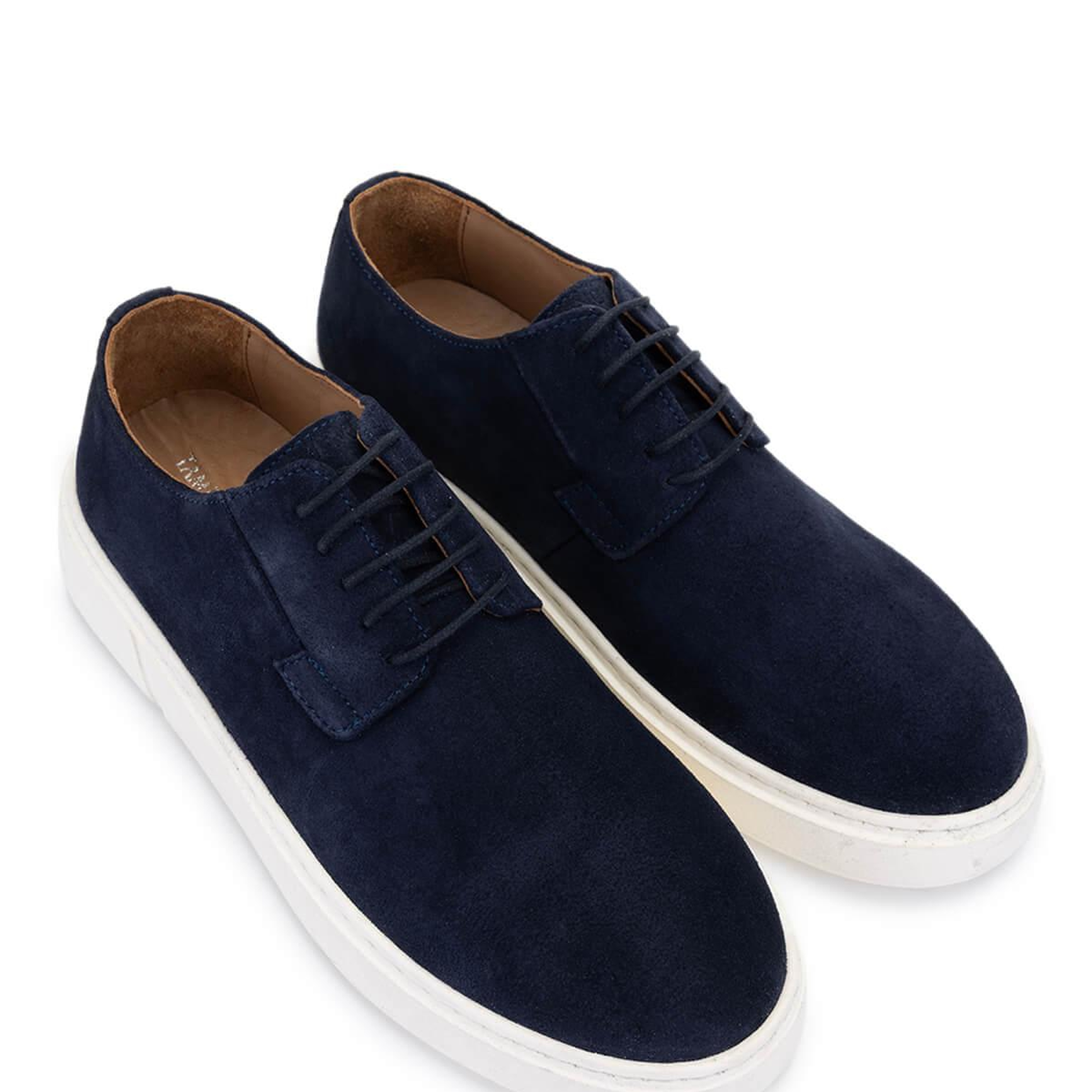 Tamer Tanca Erkek Hakiki Deri Lacivert Süet Sneakers & Spor Ayakkabı