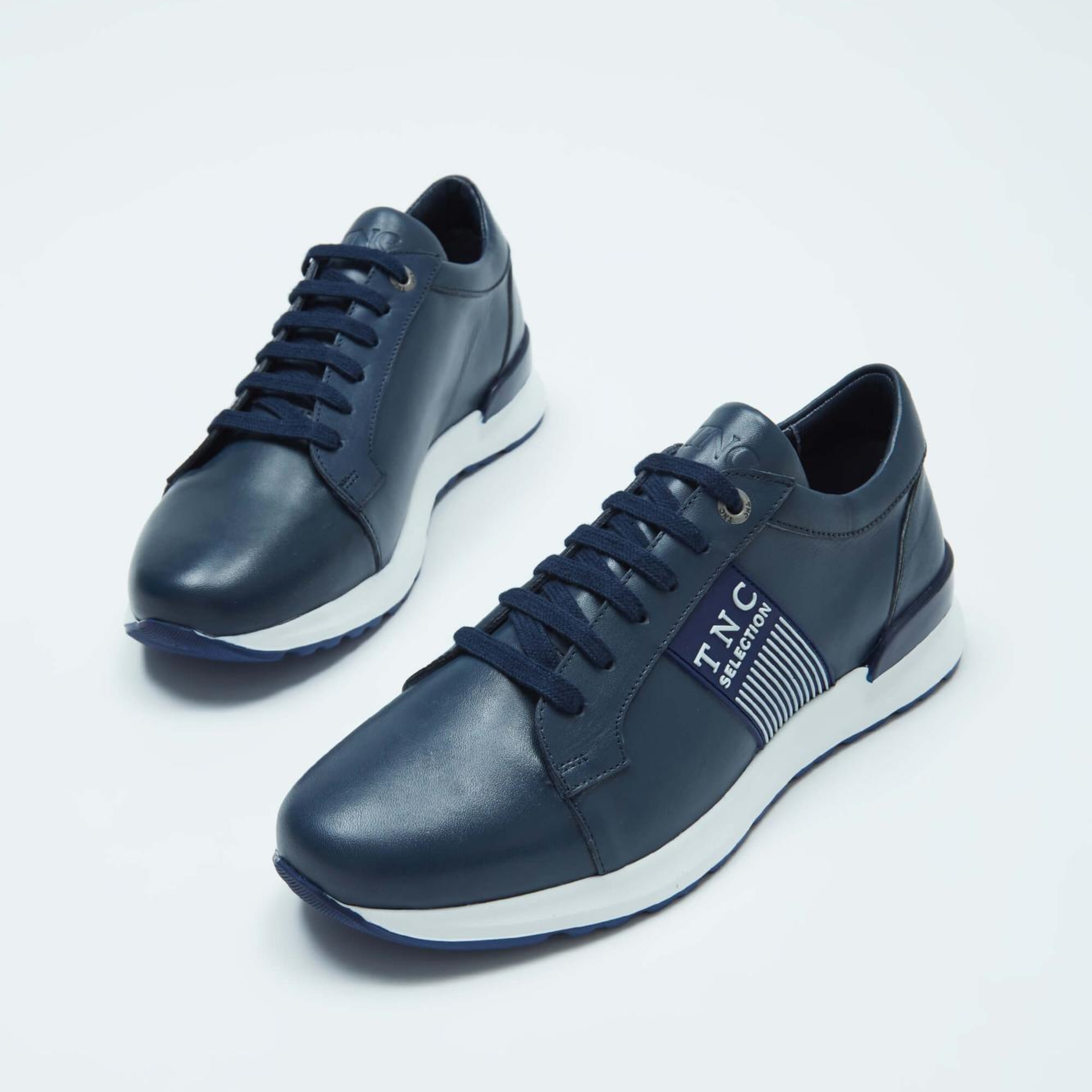 Tamer Tanca Erkek Hakiki Deri Lacivert Sneakers & Spor Ayakkabı