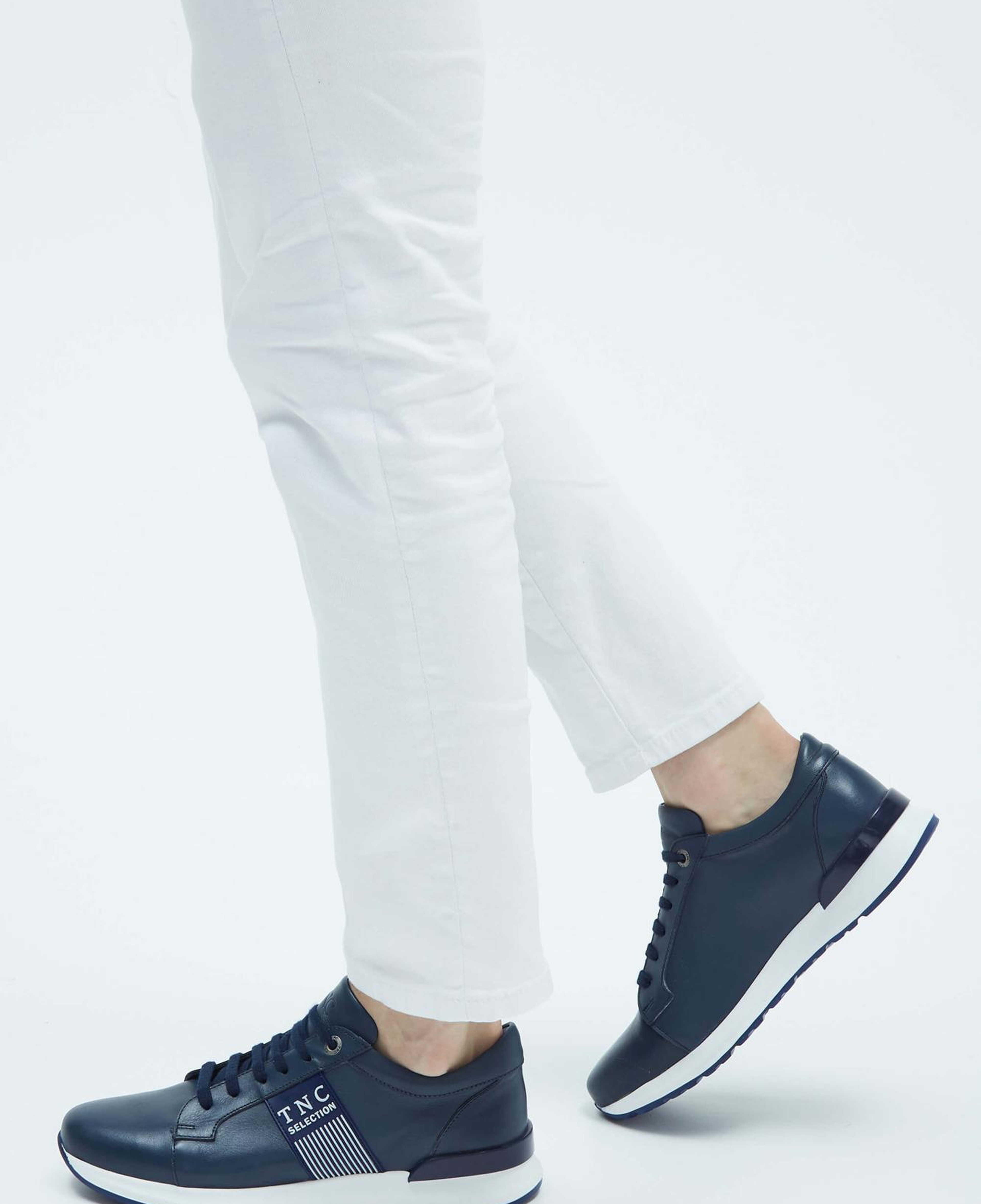 Tamer Tanca Erkek Hakiki Deri Lacivert Sneakers & Spor Ayakkabı