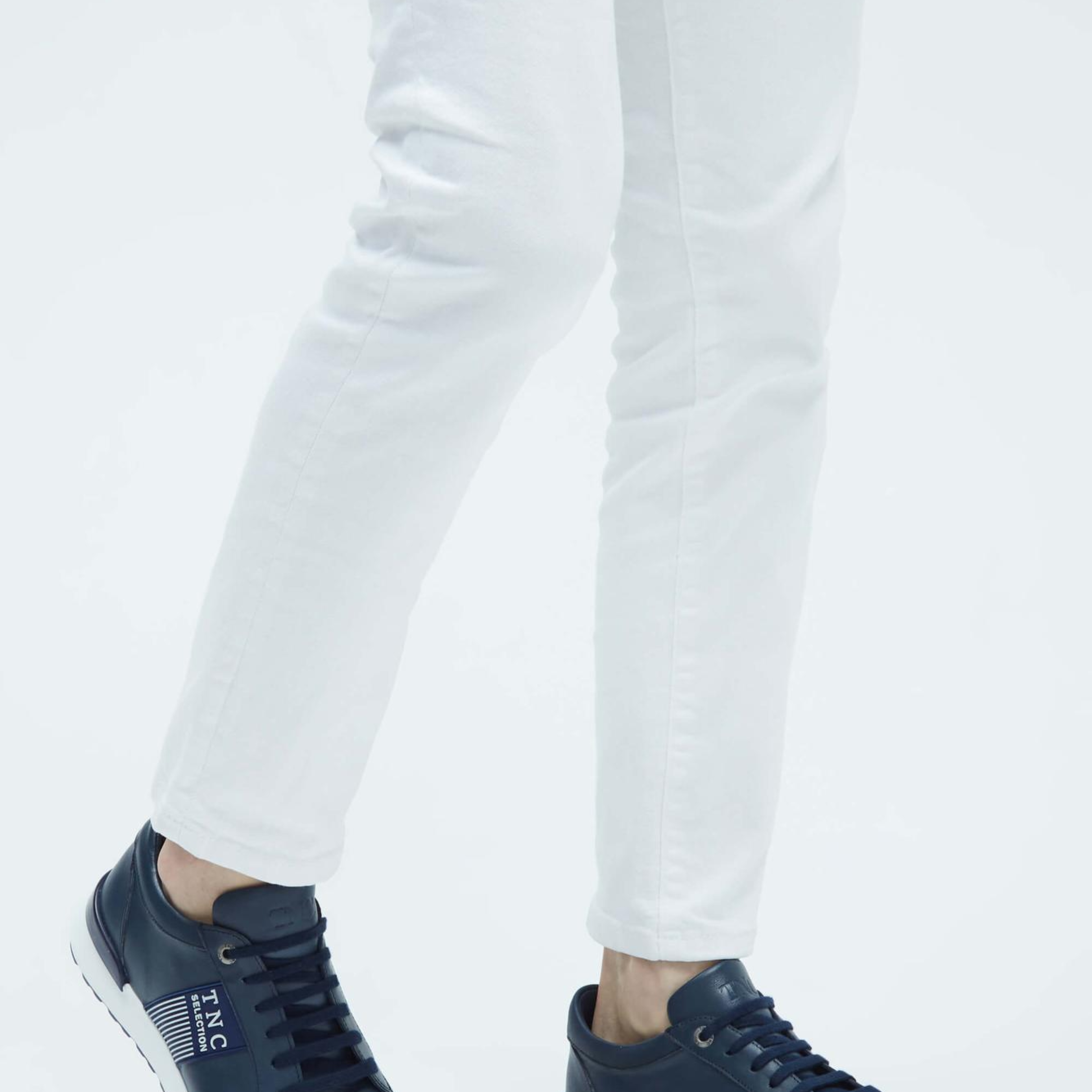 Tamer Tanca Erkek Hakiki Deri Lacivert Sneakers & Spor Ayakkabı