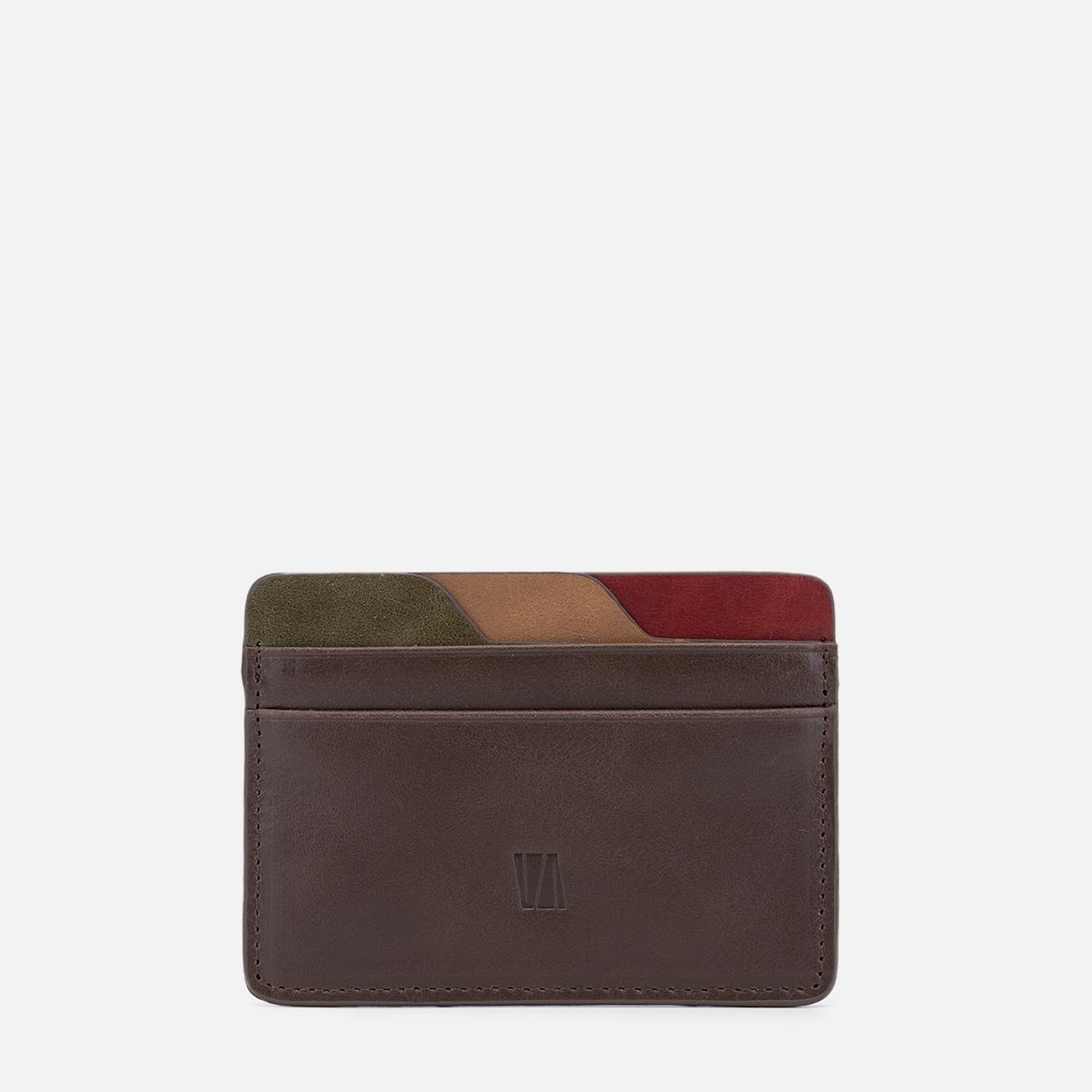 Valmenti Unisex Hakiki Deri Kahverengi Kartlık