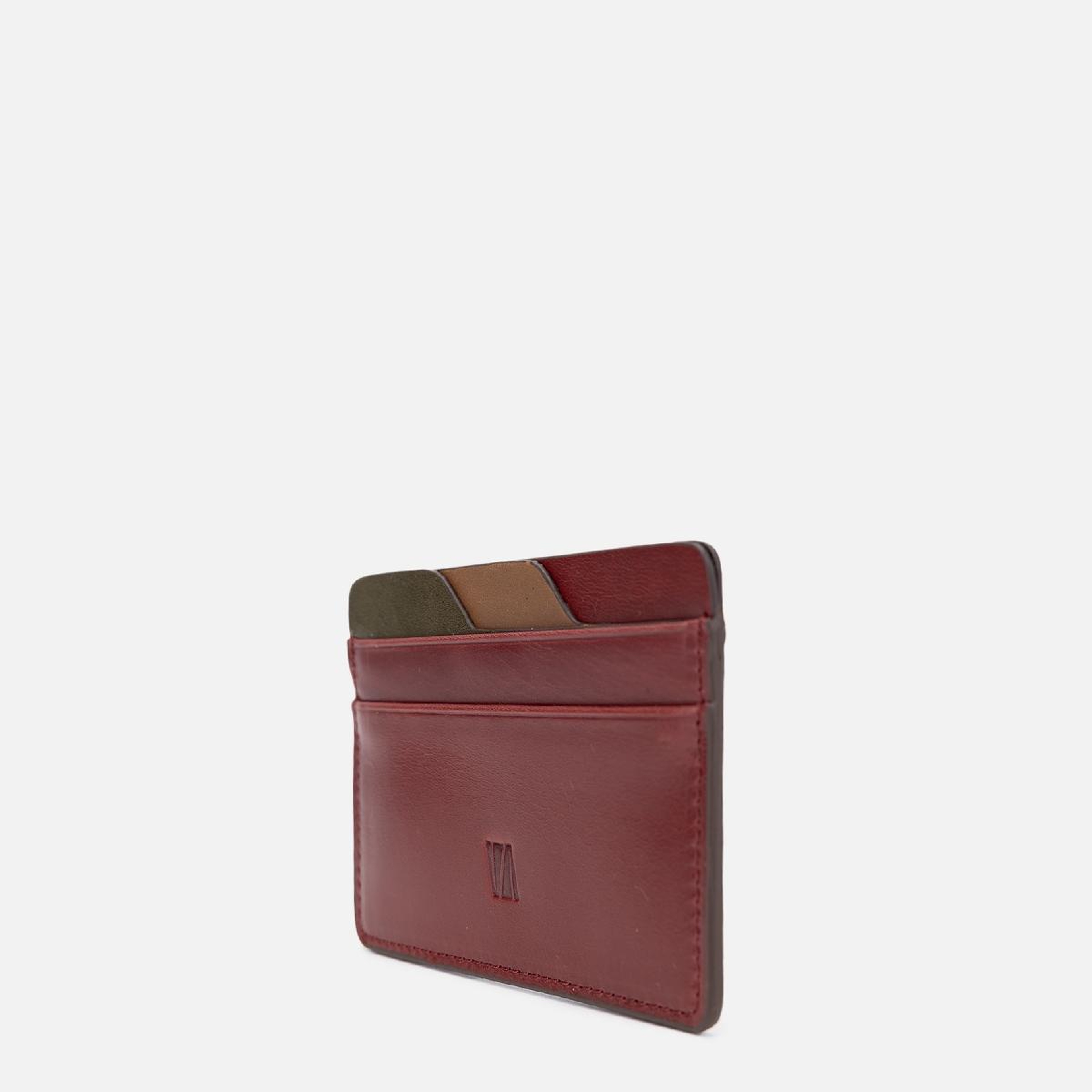Valmenti Unisex Hakiki Deri Bordo Kartlık