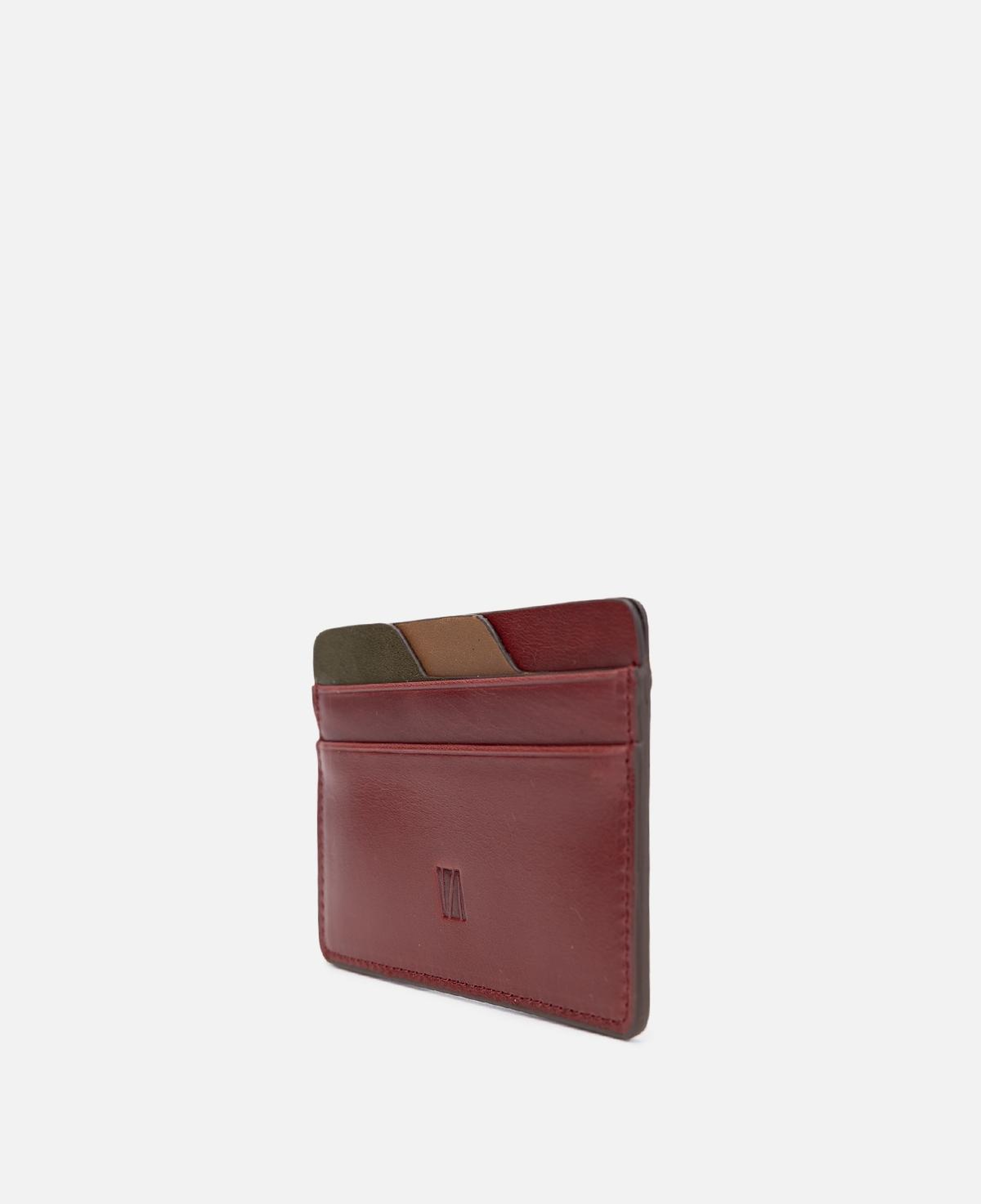 Valmenti Unisex Hakiki Deri Bordo Kartlık