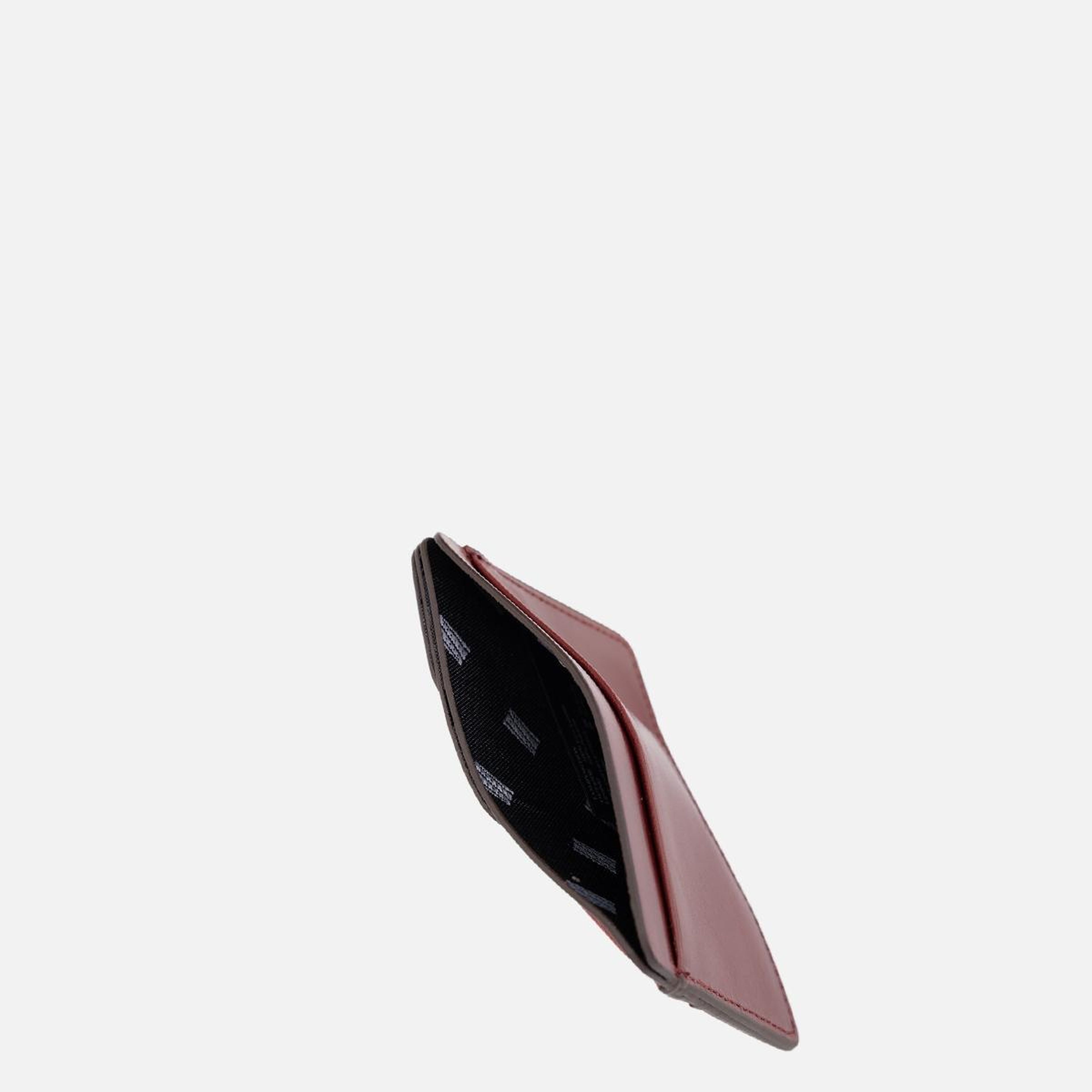 Valmenti Unisex Hakiki Deri Bordo Kartlık