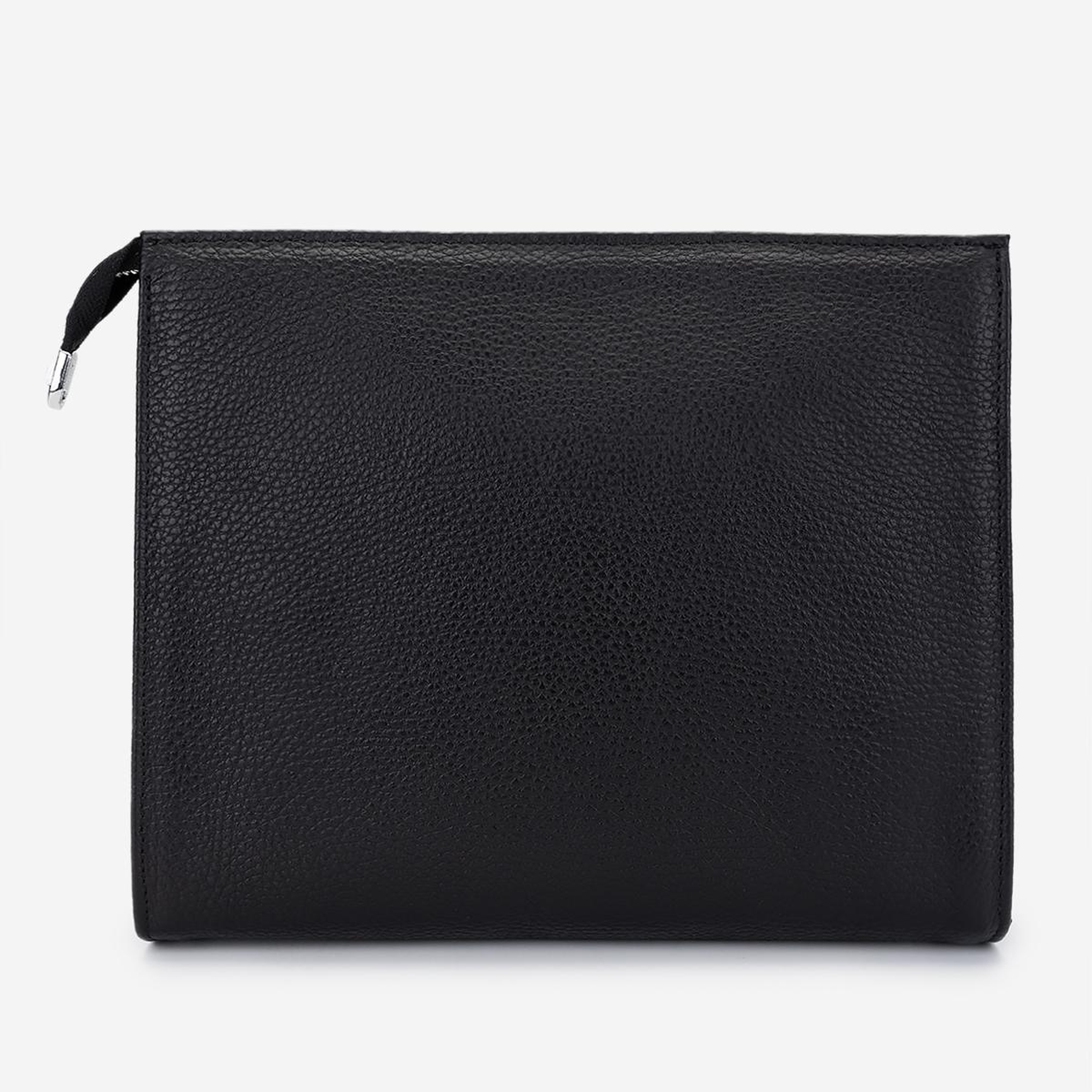 Valmenti Unisex Hakiki Deri Siyah Floter El Çantası