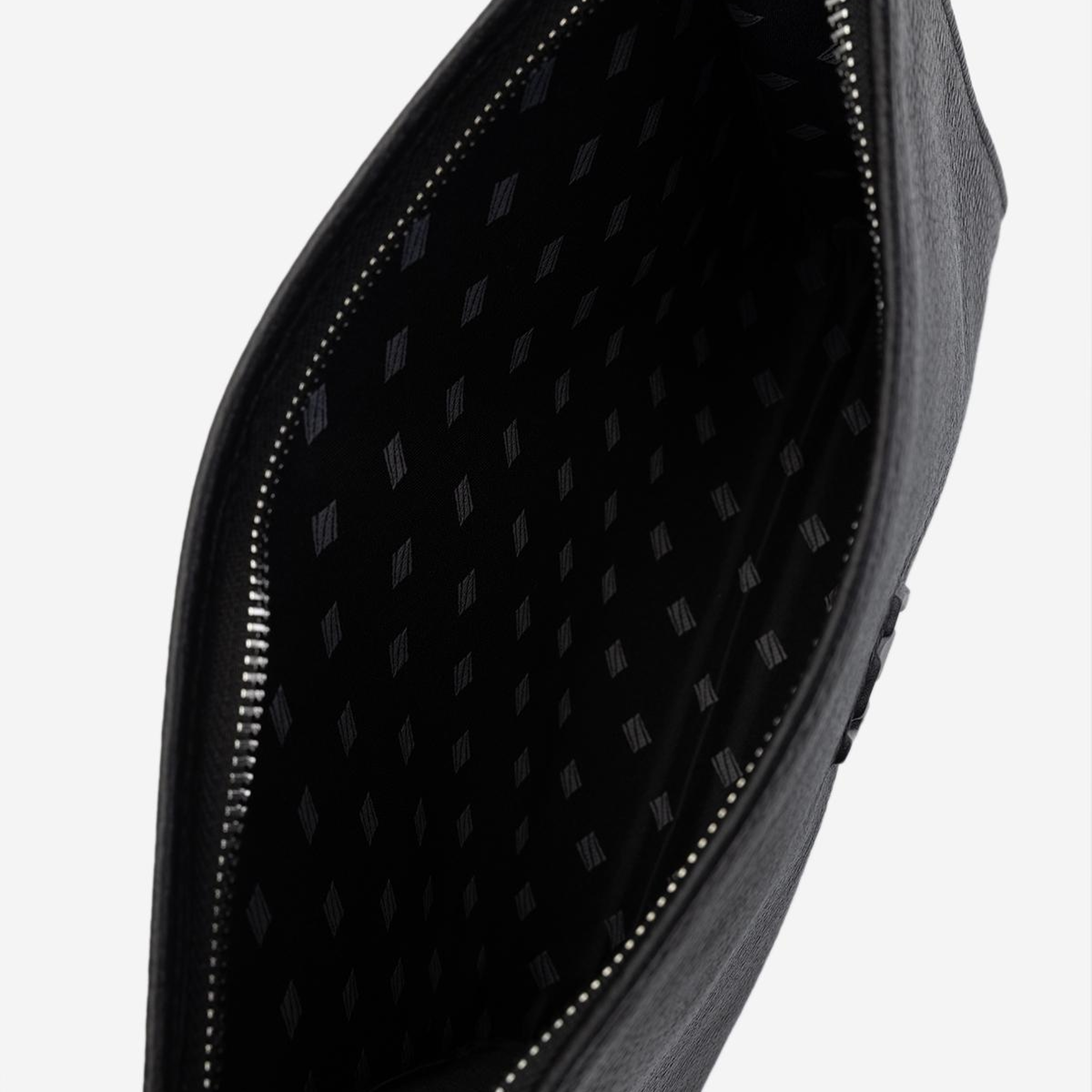 Valmenti Unisex Hakiki Deri Siyah Floter El Çantası