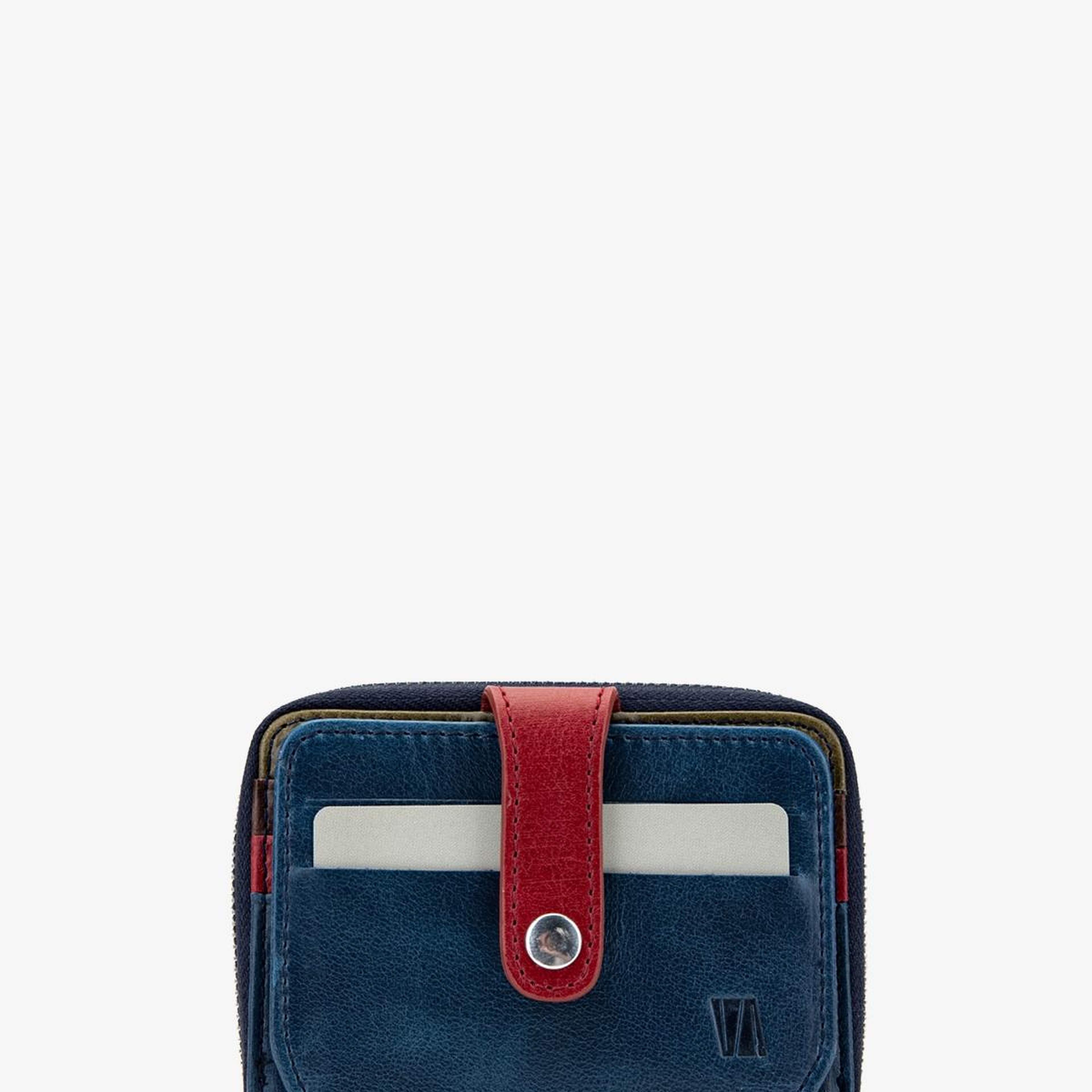 Valmenti Unisex Hakiki Deri Lacivert Cüzdan Cuzdan