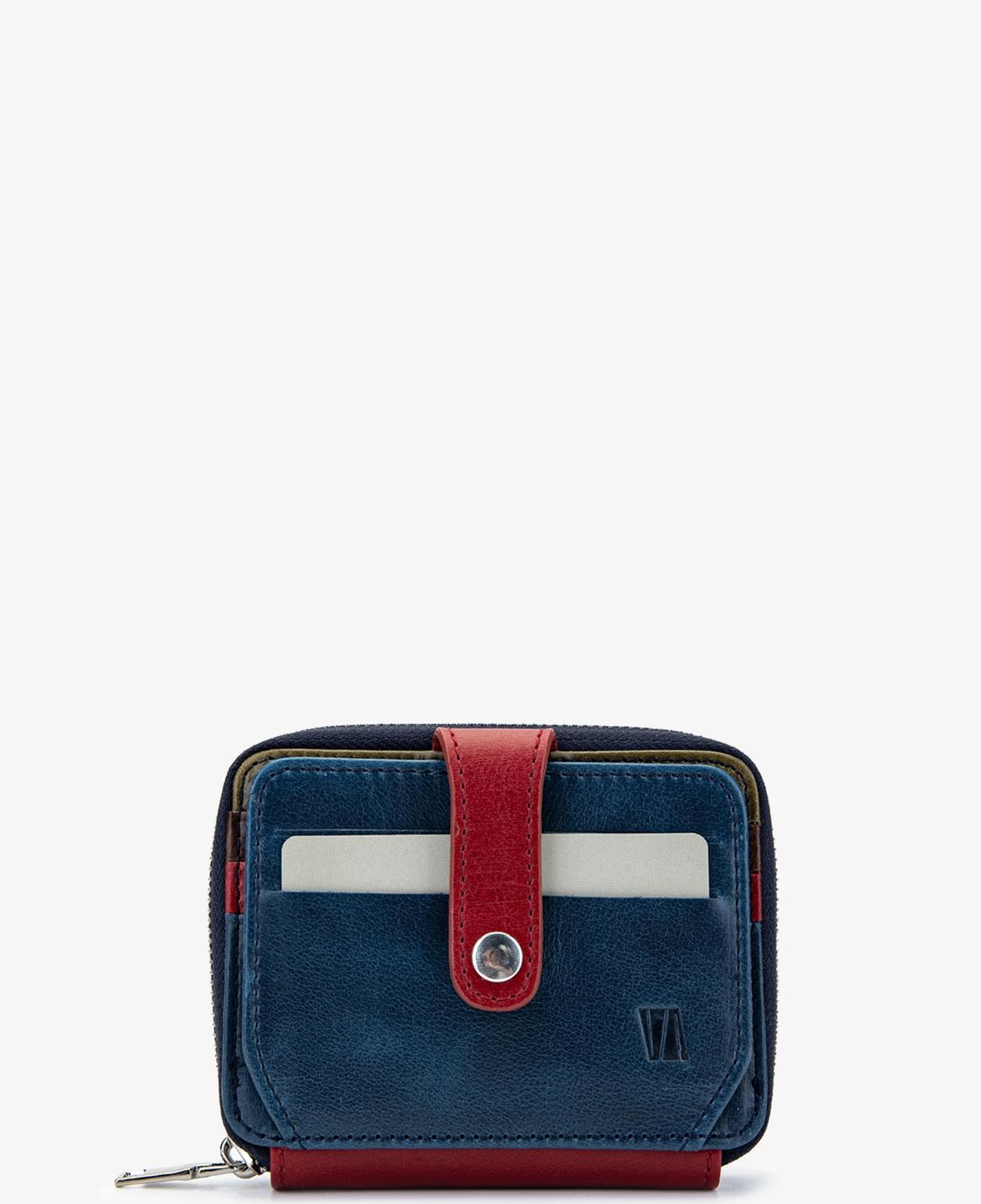 Valmenti Unisex Hakiki Deri Lacivert Cüzdan Cuzdan
