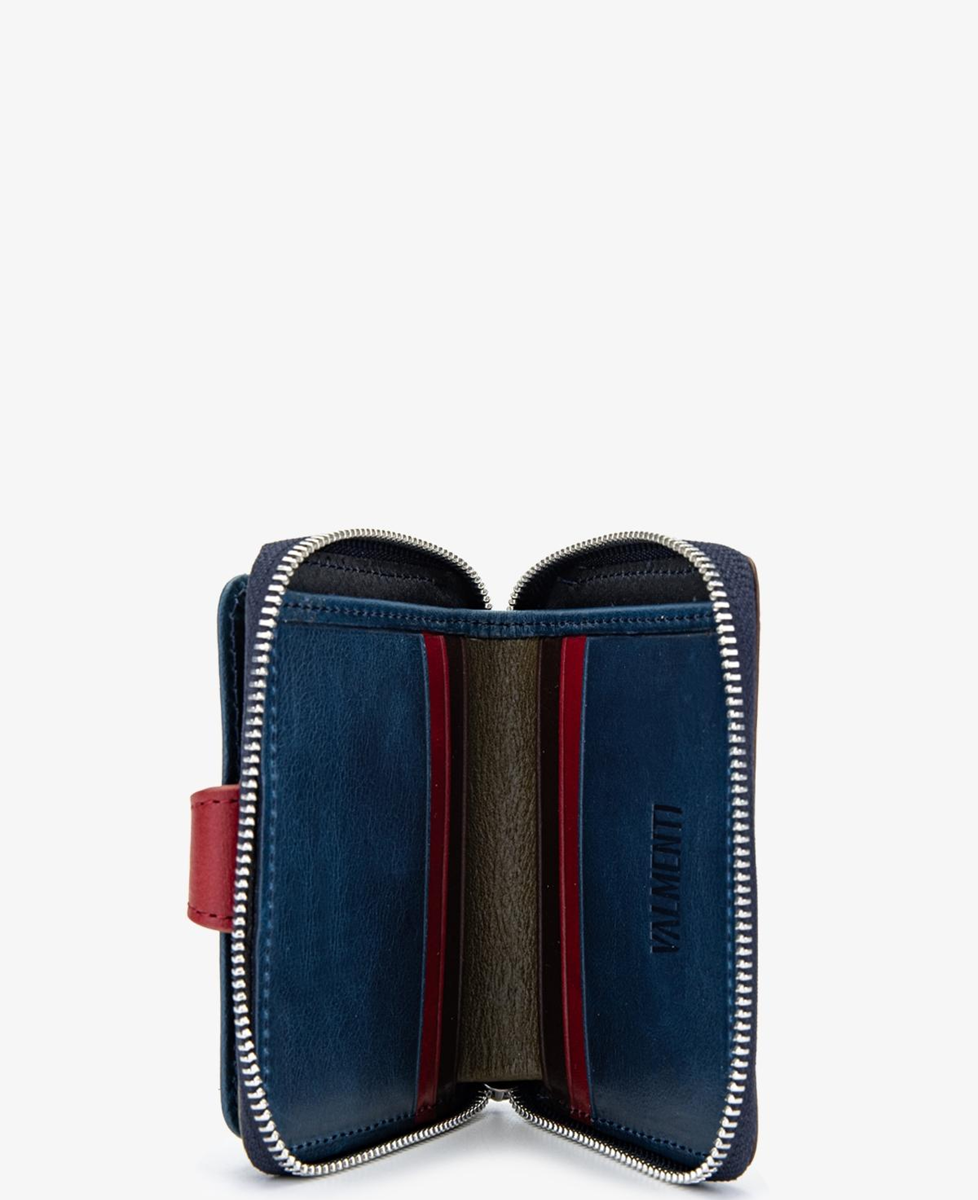 Valmenti Unisex Hakiki Deri Lacivert Cüzdan Cuzdan