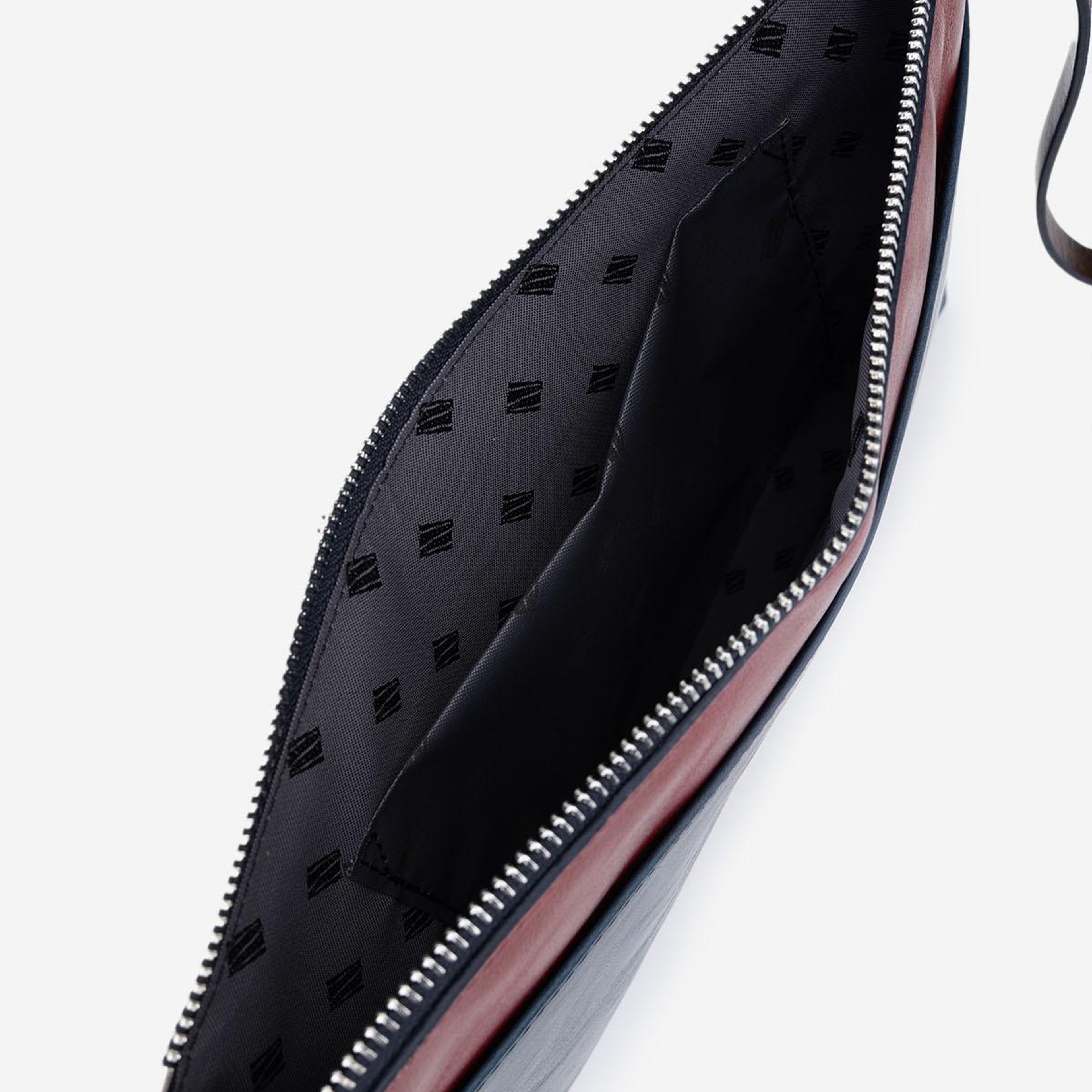 Valmenti Unisex Hakiki Deri Lacivert El Çantası