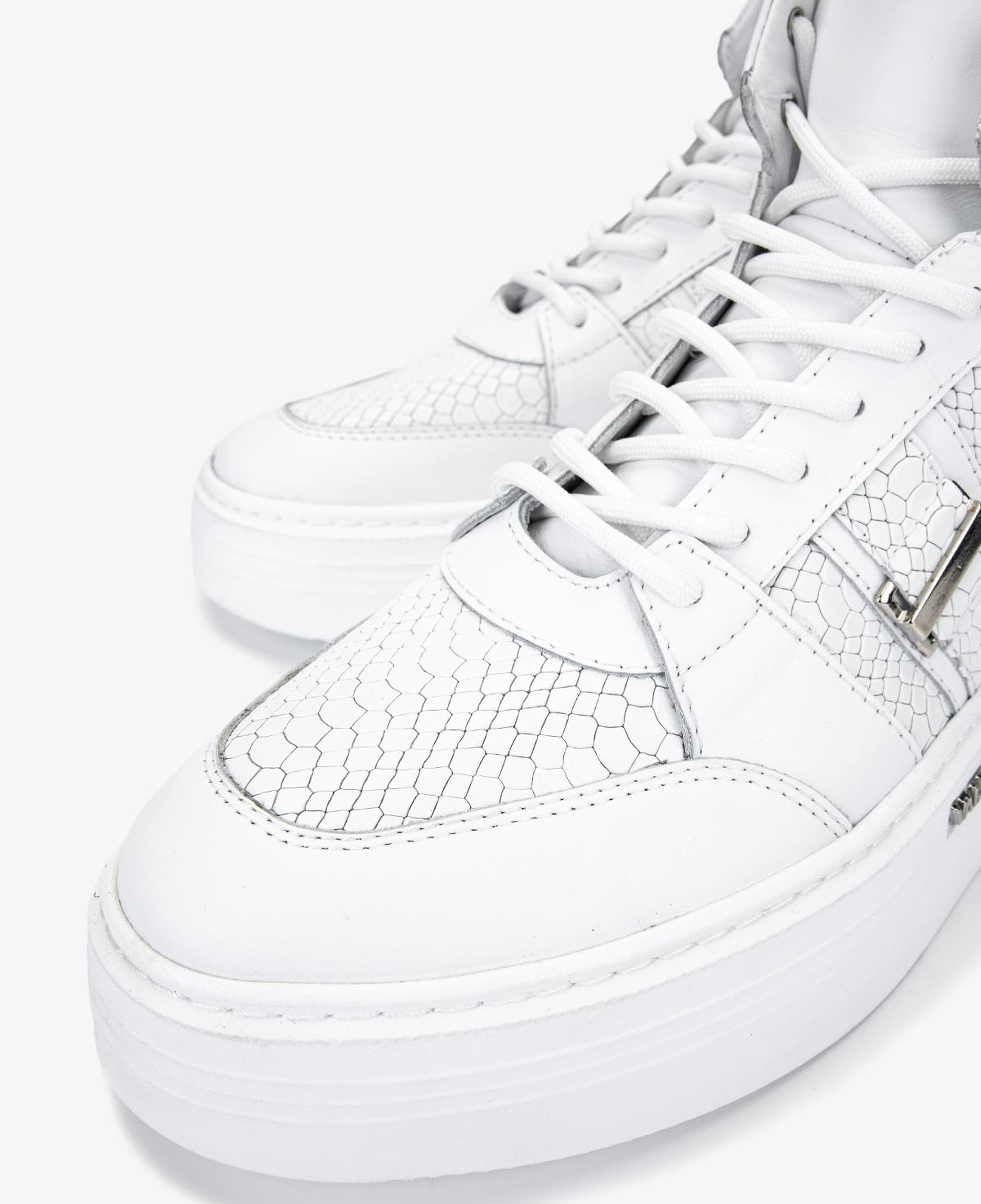 Valmenti Erkek Hakiki Deri Beyaz Casual Bot