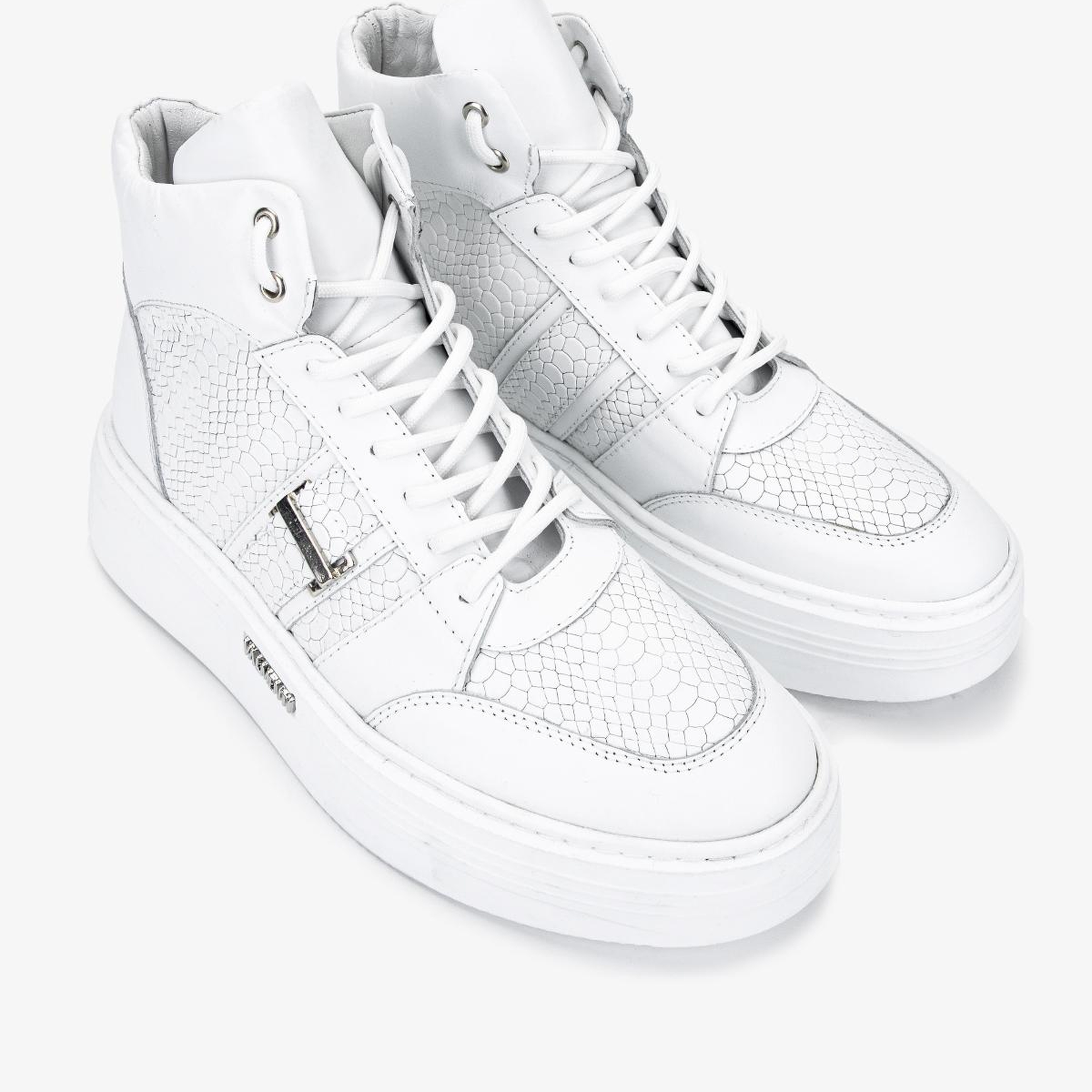 Valmenti Erkek Hakiki Deri Beyaz Casual Bot