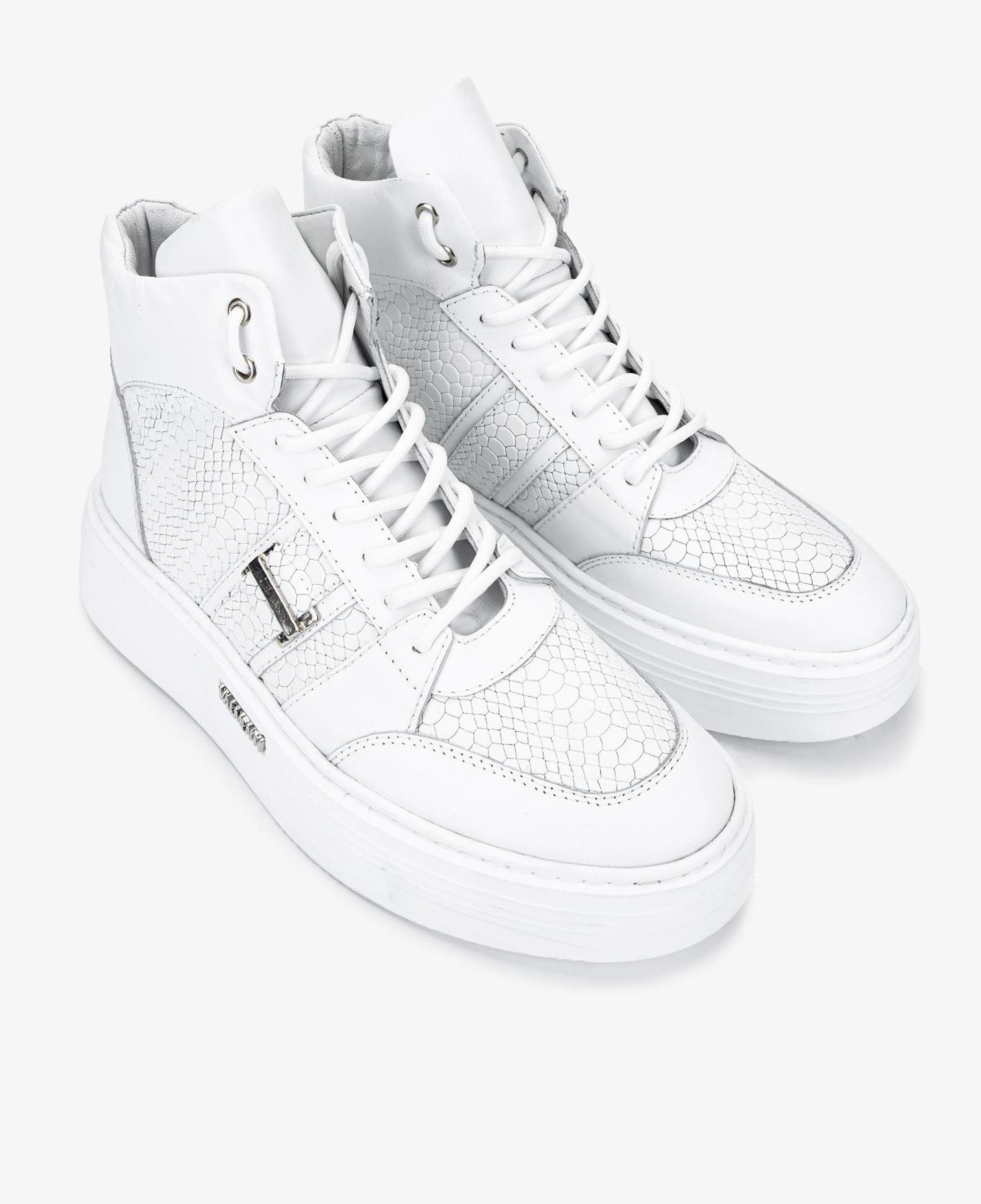 Valmenti Erkek Hakiki Deri Beyaz Casual Bot