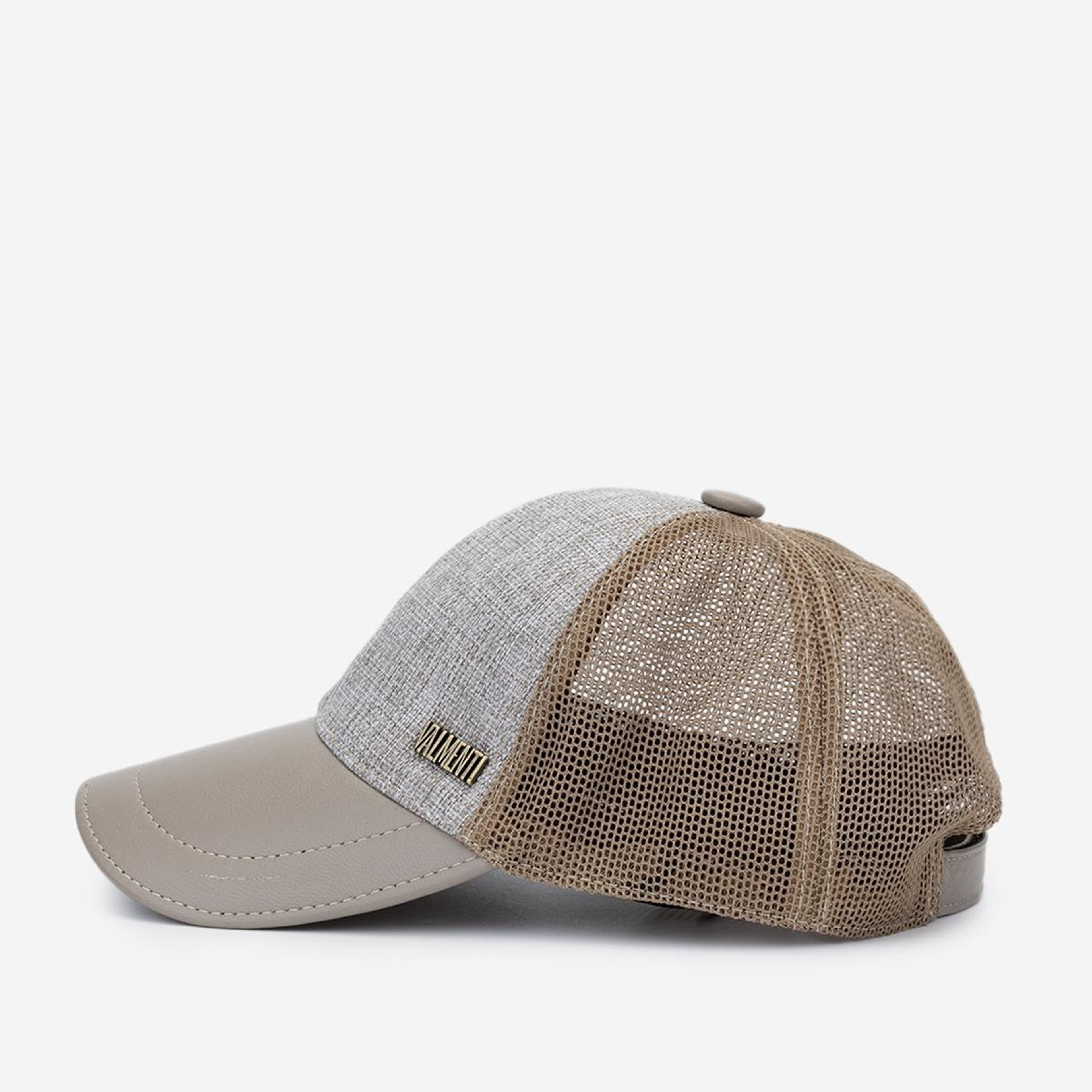 Valmenti Erkek Tekstil Bej Şapka
