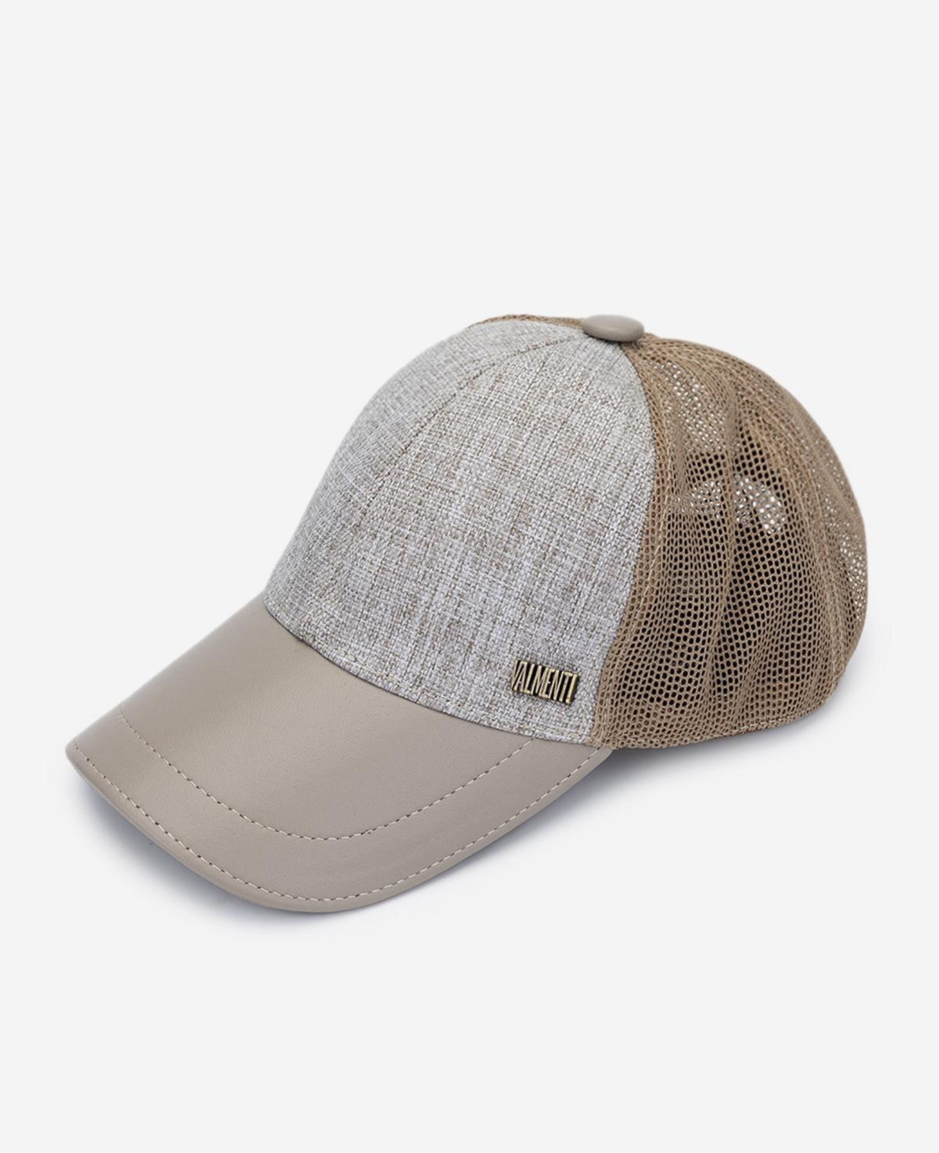 Valmenti Erkek Tekstil Bej Şapka