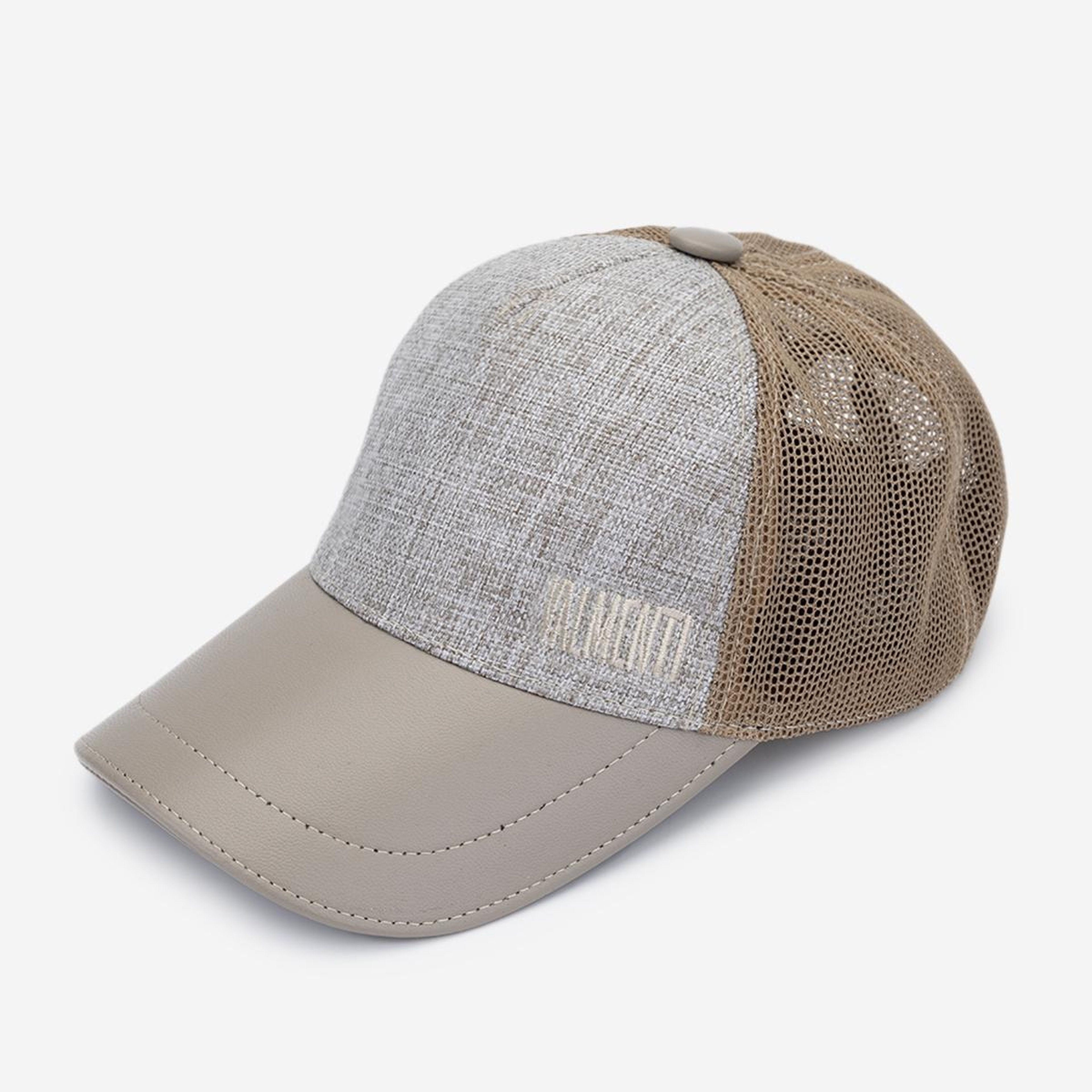 Valmenti Erkek Tekstil Bej Şapka