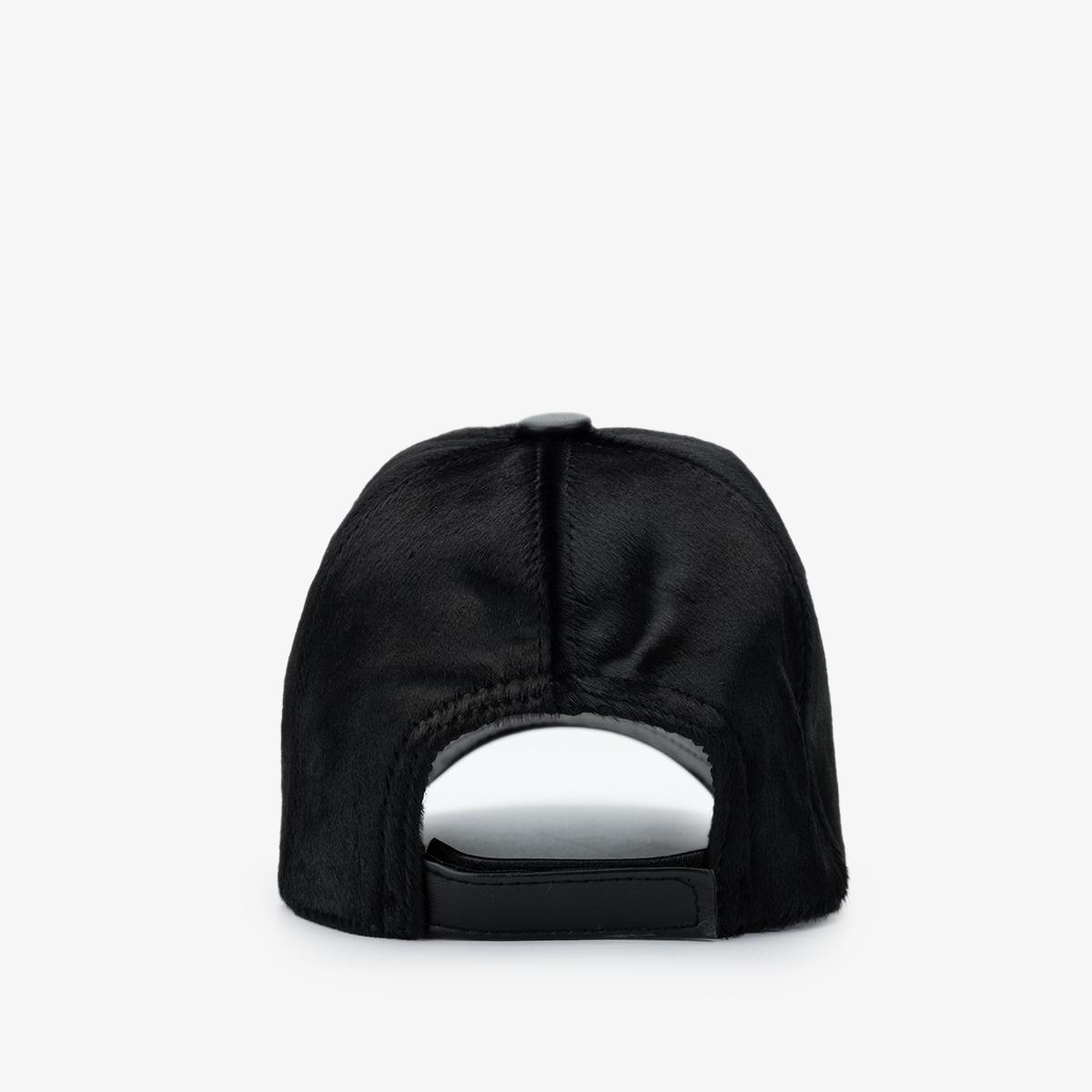 Valmenti Erkek Deri & Tekstil Siyah Şapka