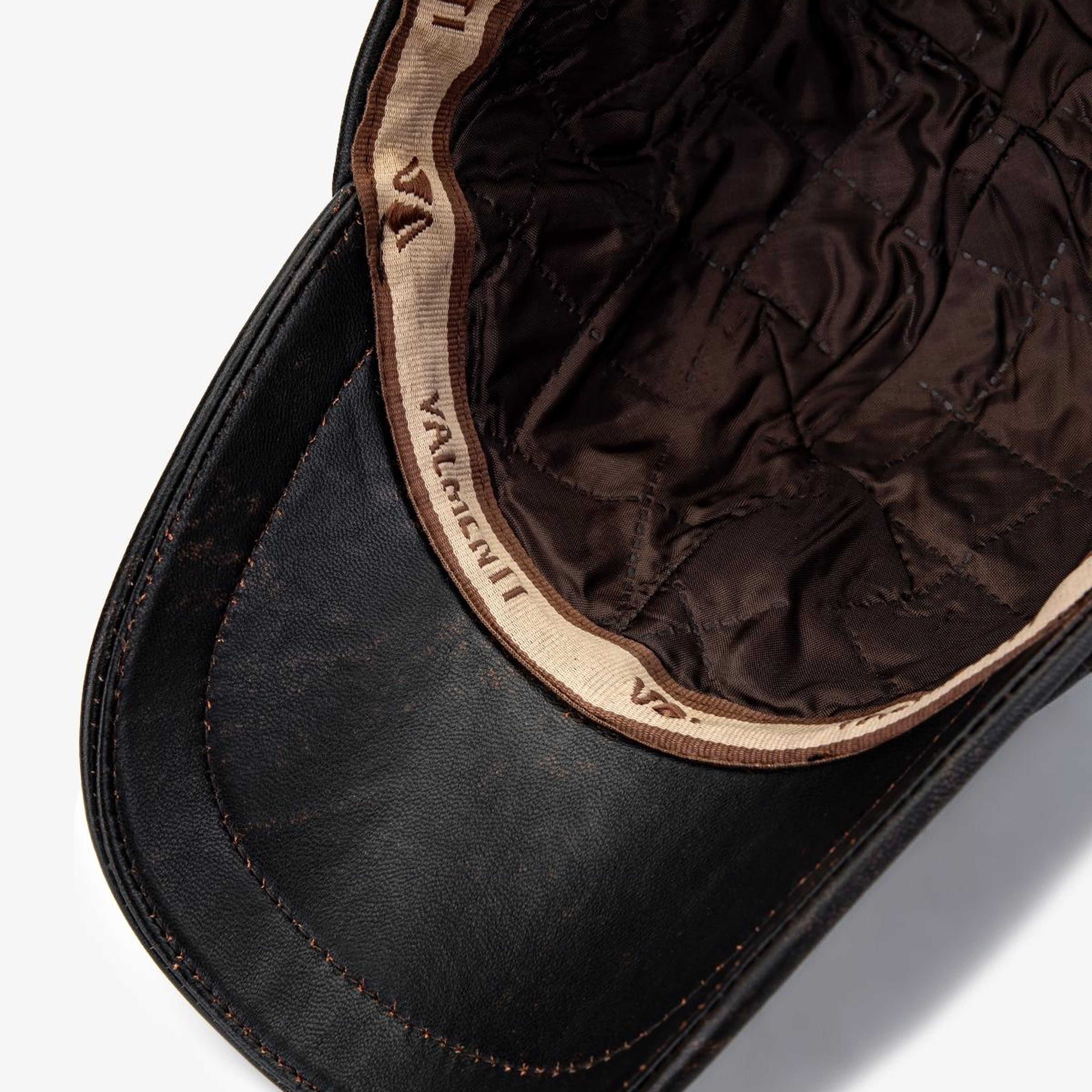 Valmenti Erkek Hakiki Deri Siyah Beyzbol Şapka