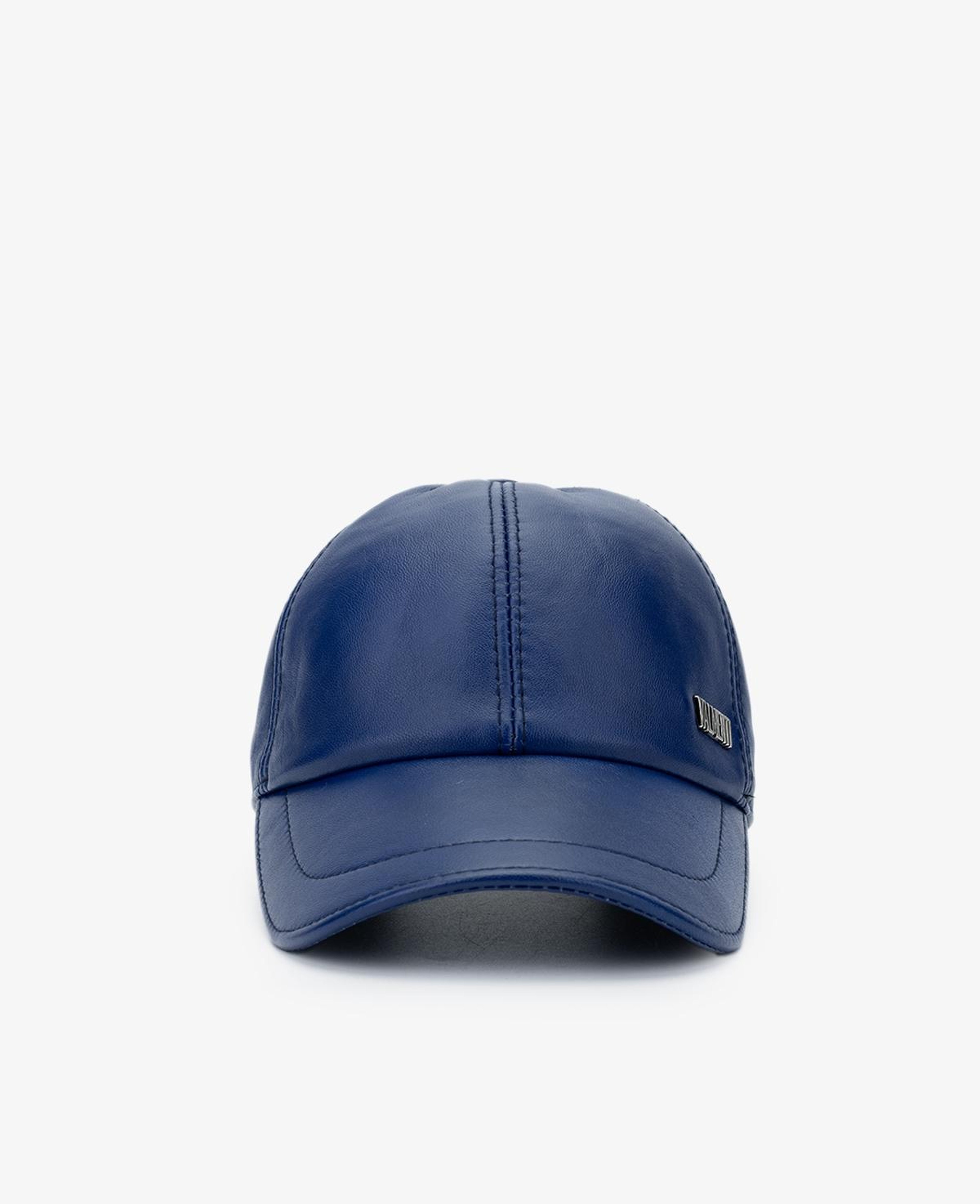 Valmenti Erkek Hakiki Deri Saks Mavi Şapka