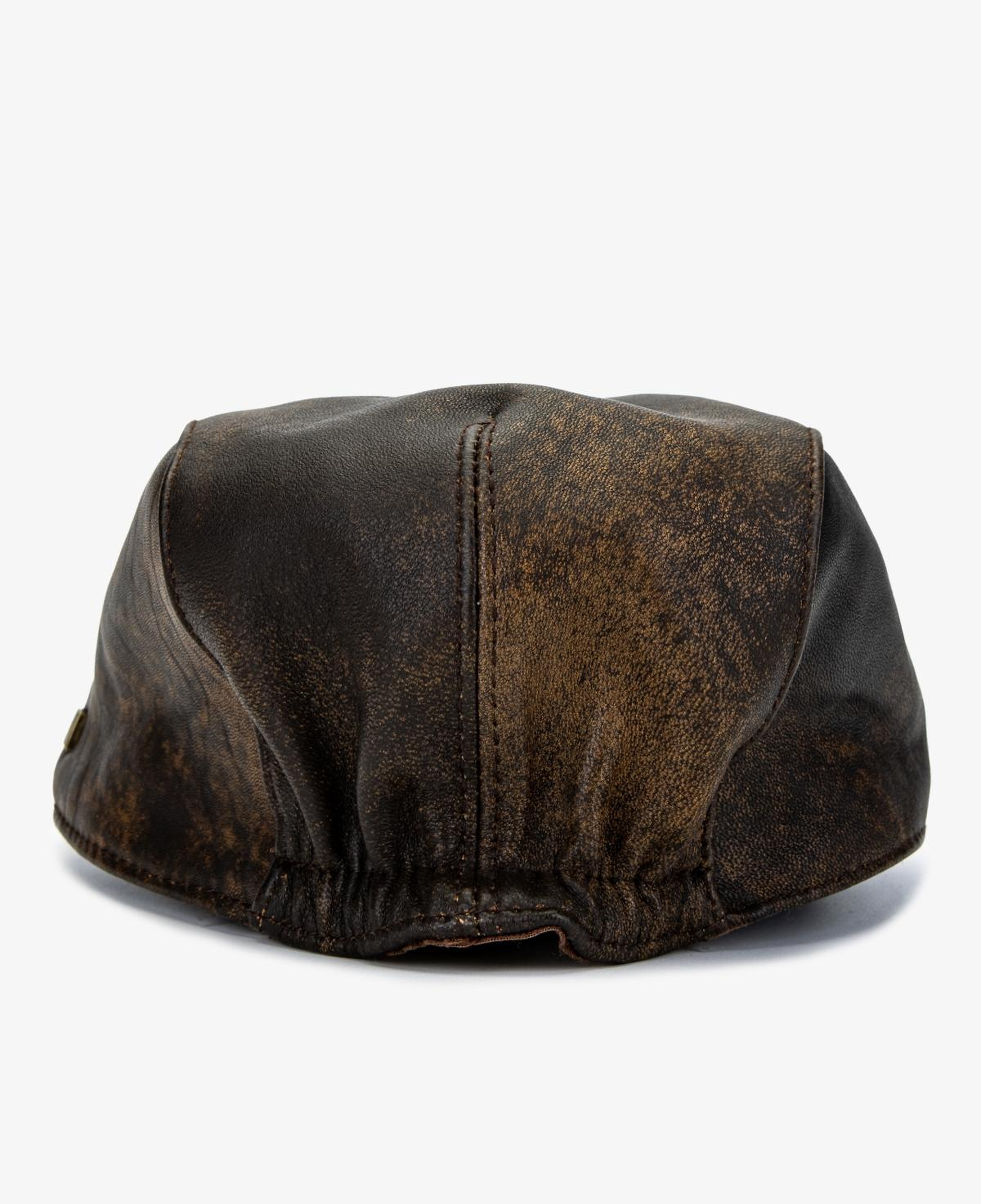 Valmenti Erkek Hakiki Deri Kahverengi Şapka