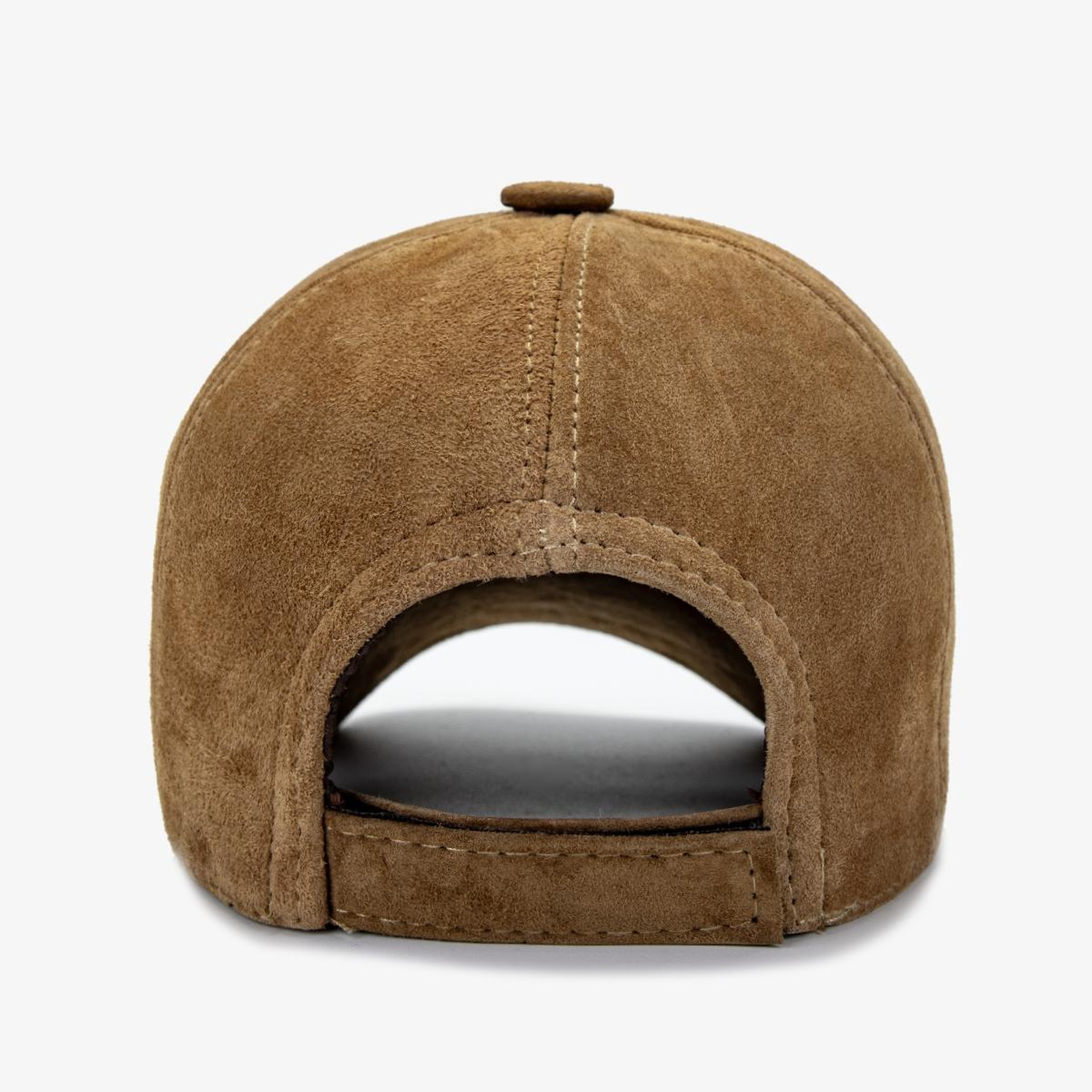 Valmenti Erkek Hakiki Deri Bej Beyzbol Şapka