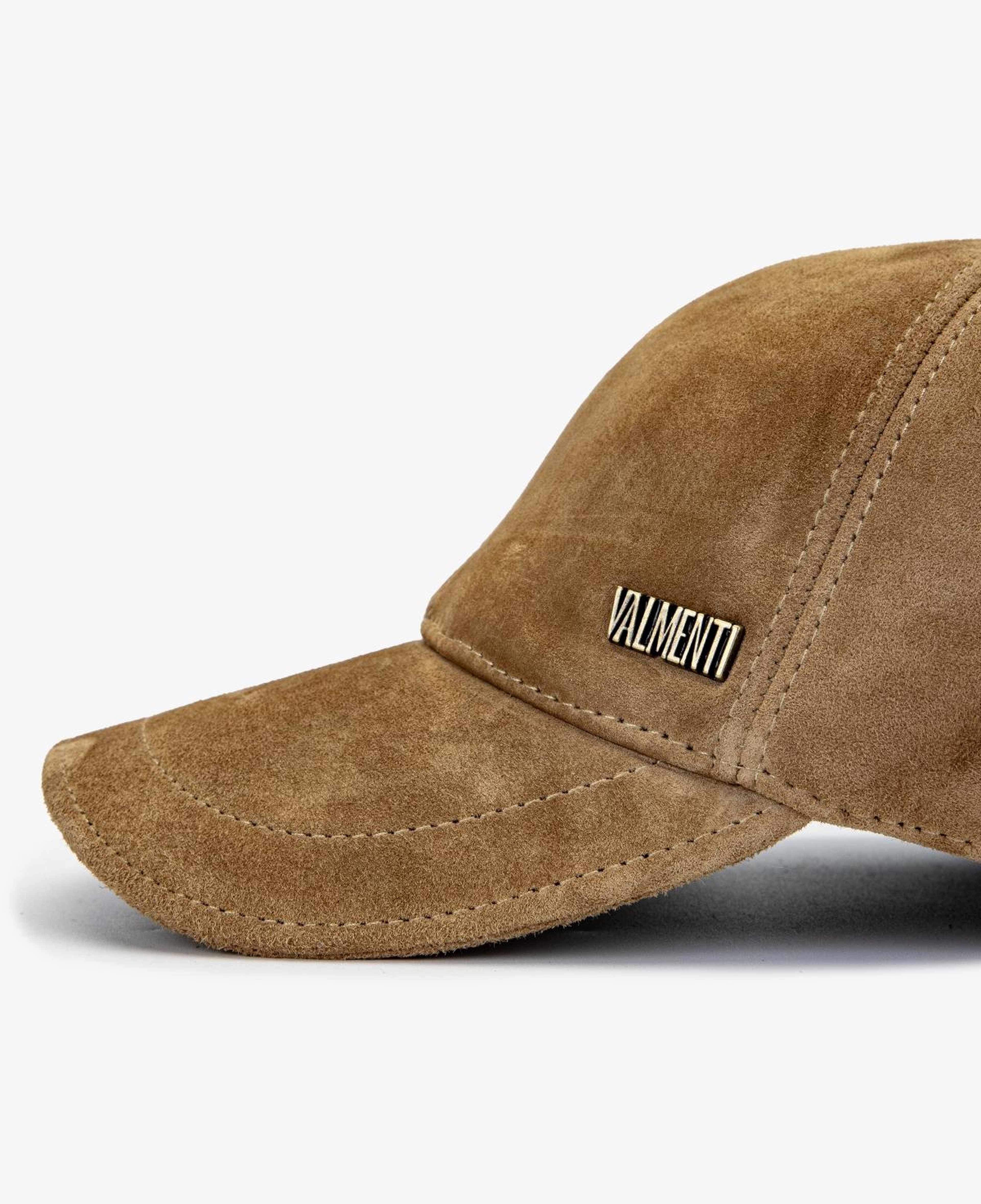Valmenti Erkek Hakiki Deri Bej Beyzbol Şapka