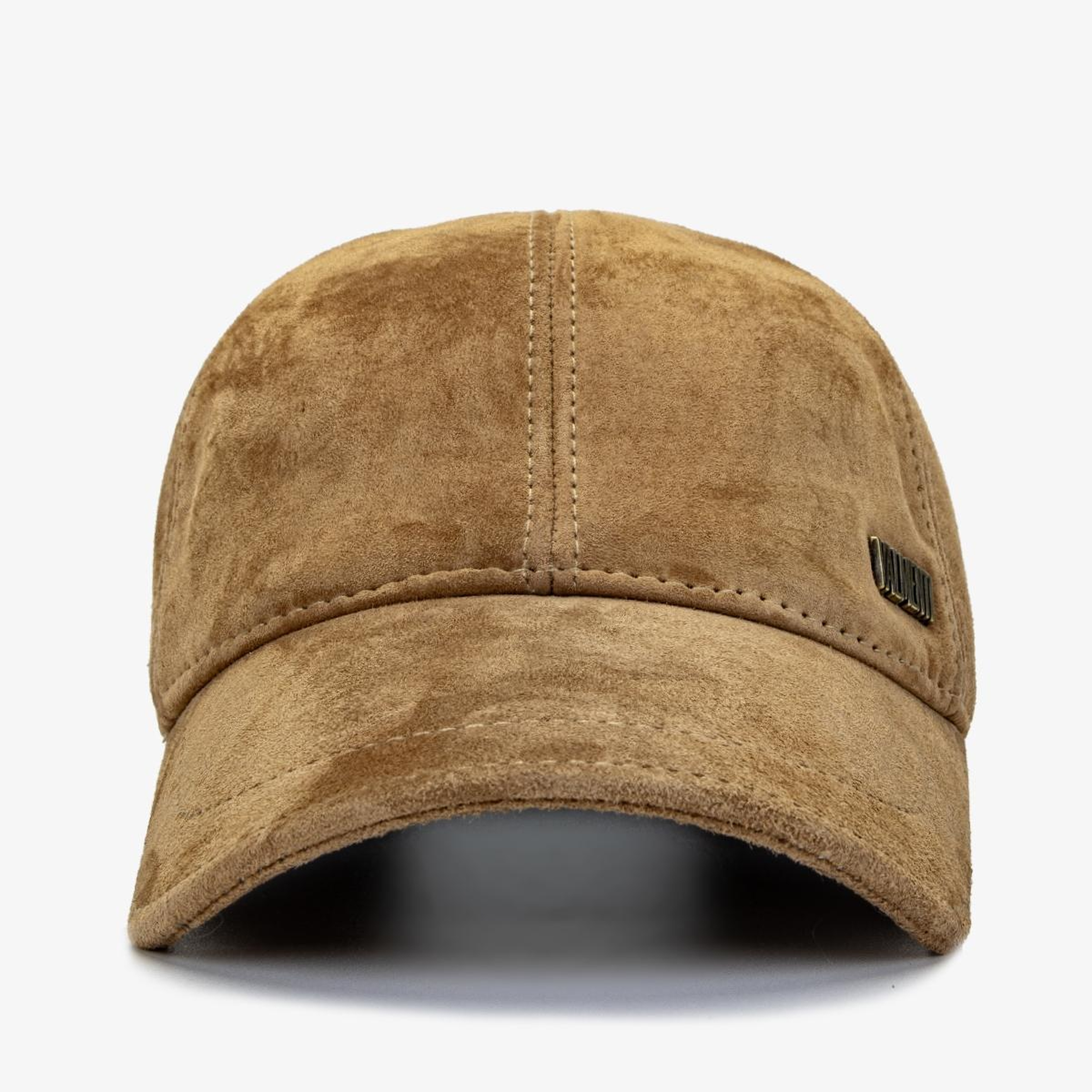 Valmenti Erkek Hakiki Deri Bej Beyzbol Şapka