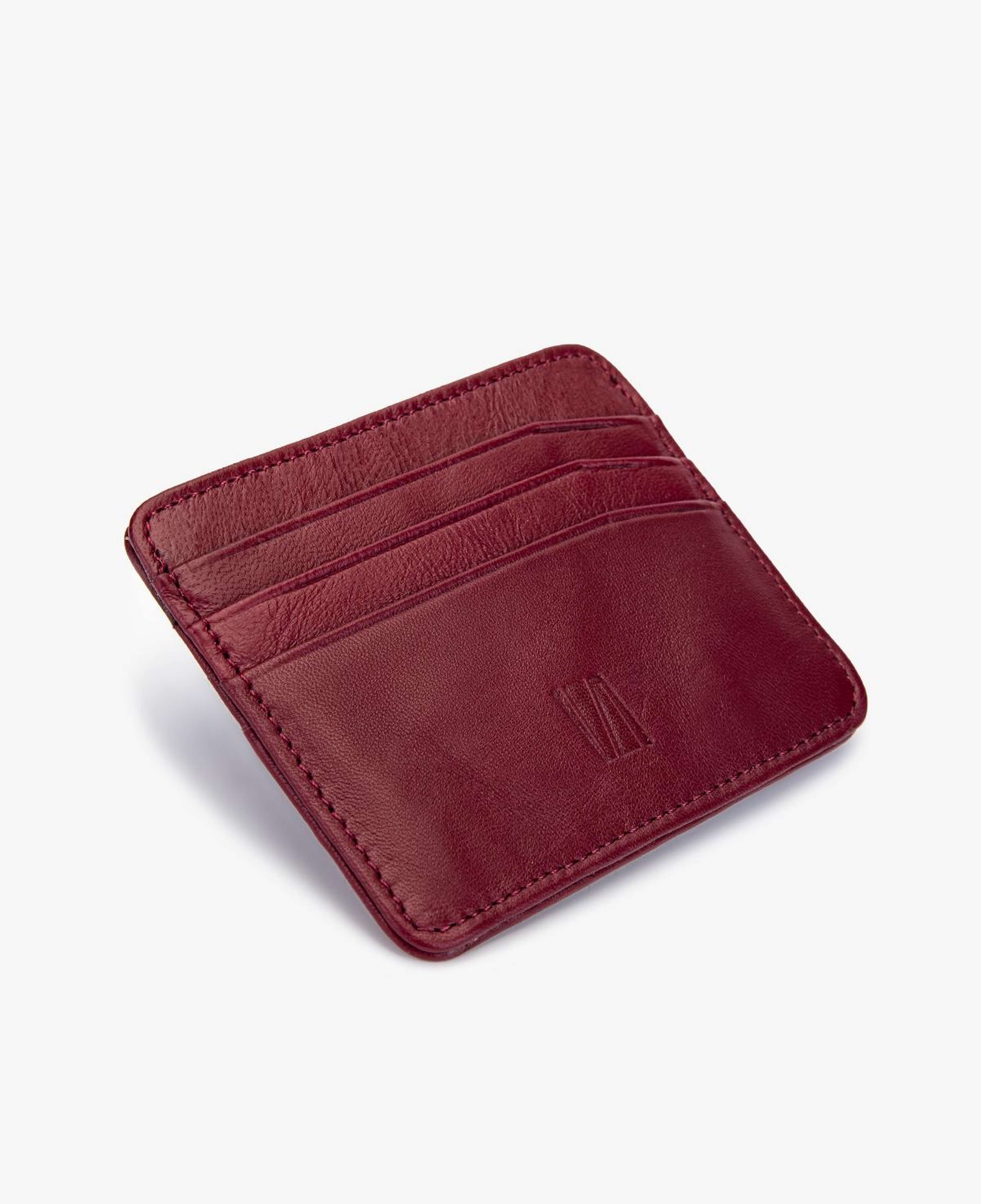 Valmenti Erkek Hakiki Deri Bordo Kartlık