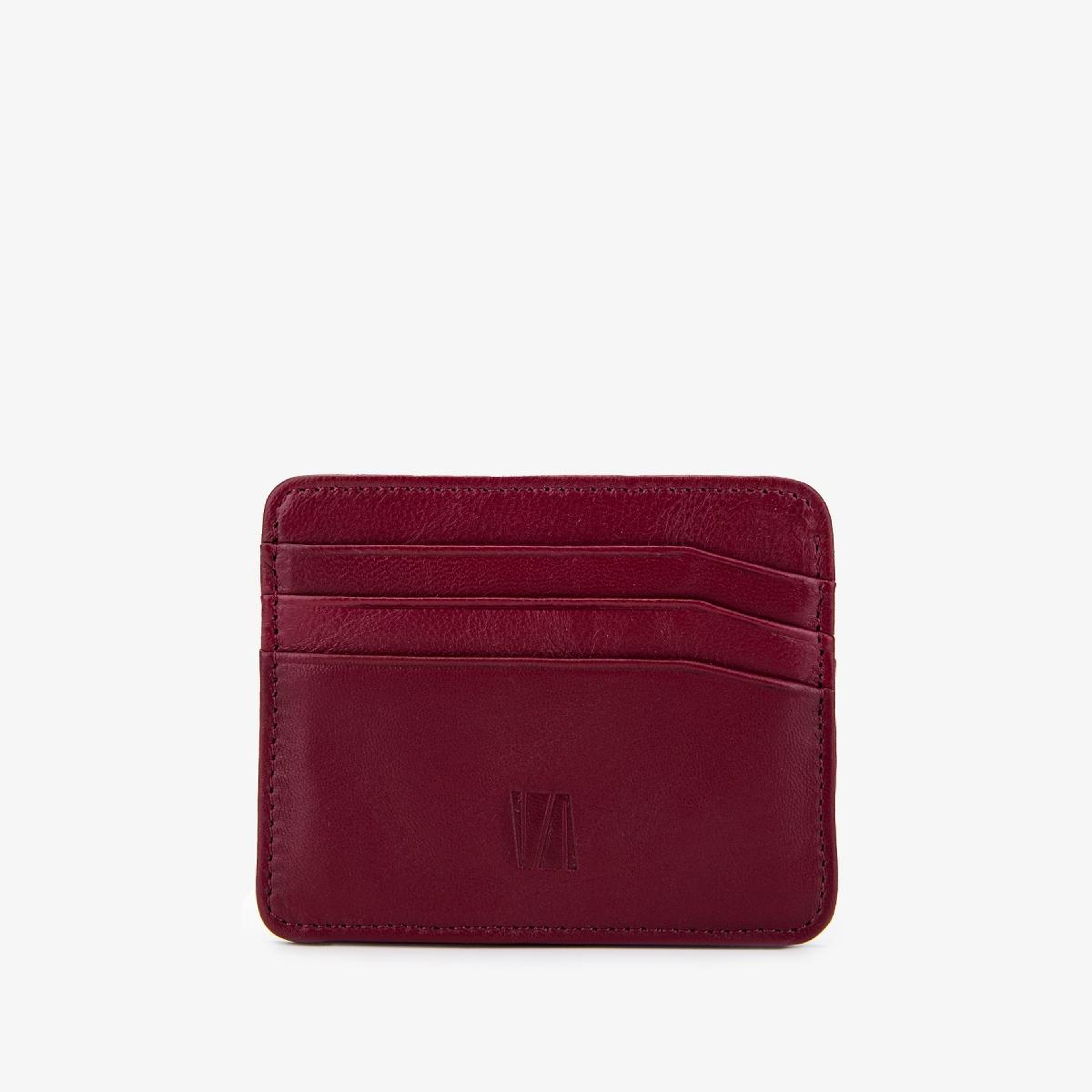 Valmenti Erkek Hakiki Deri Bordo Kartlık