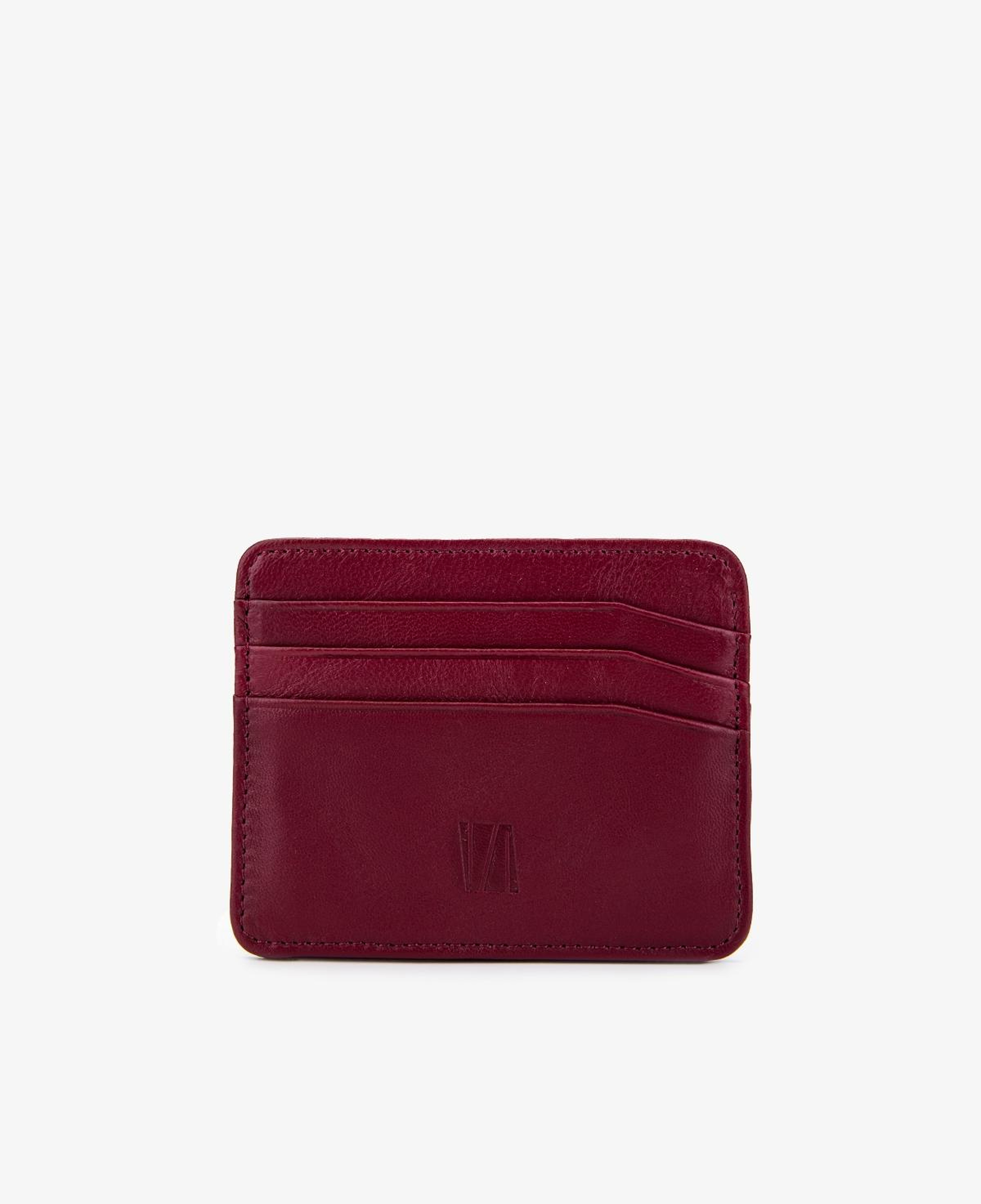 Valmenti Erkek Hakiki Deri Bordo Kartlık