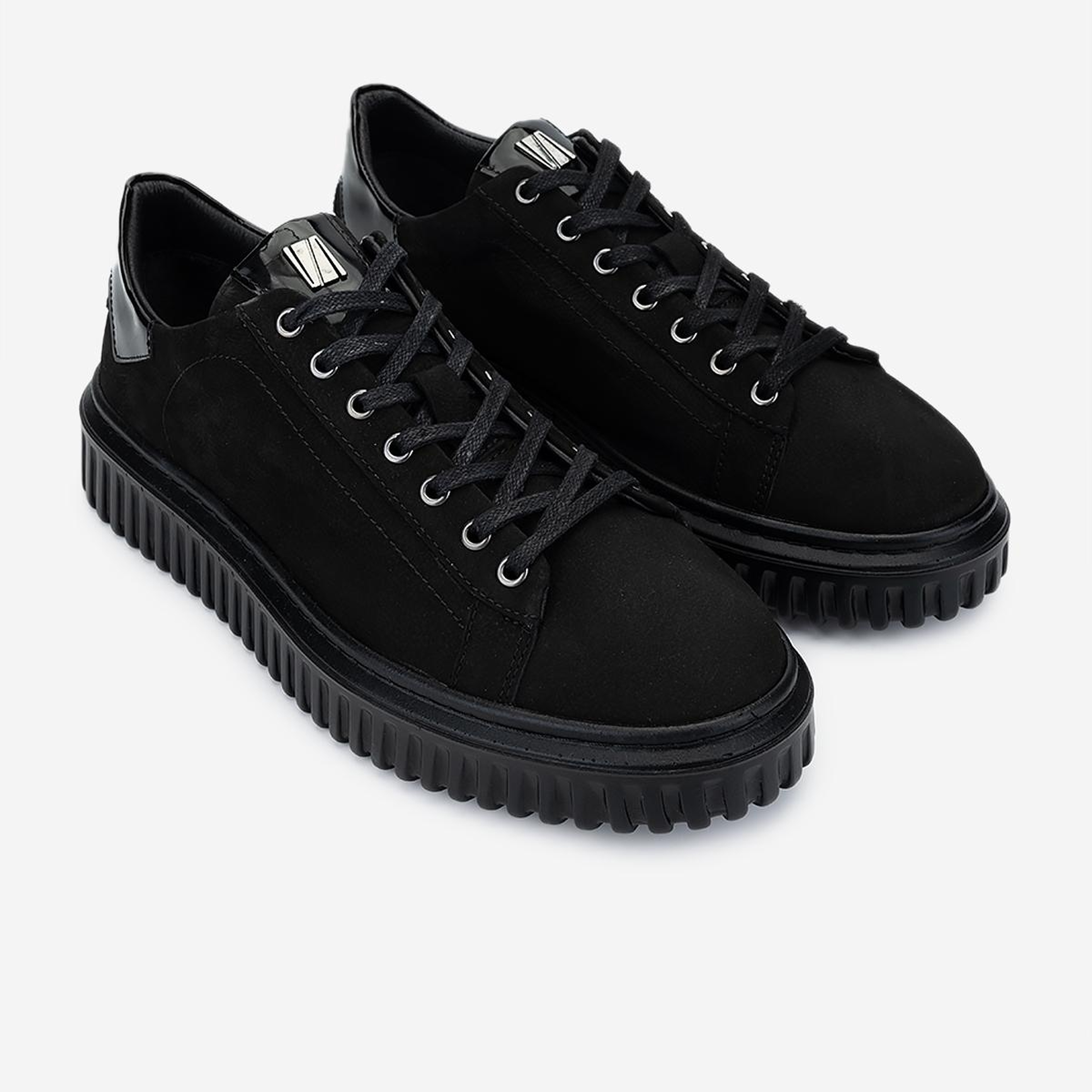 Valmenti Erkek Hakiki Deri Siyah Sneakers & Spor Ayakkabı