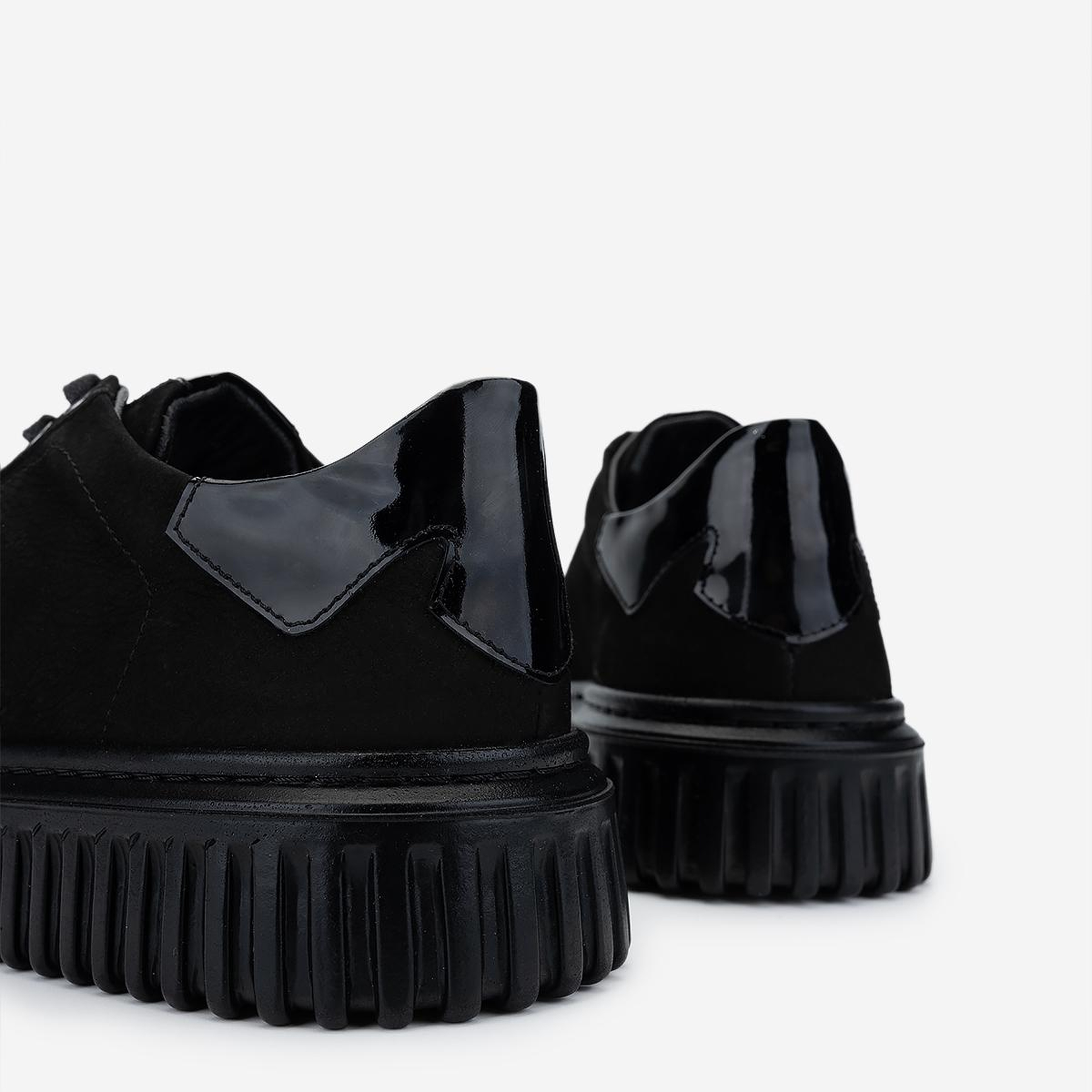 Valmenti Erkek Hakiki Deri Siyah Sneakers & Spor Ayakkabı