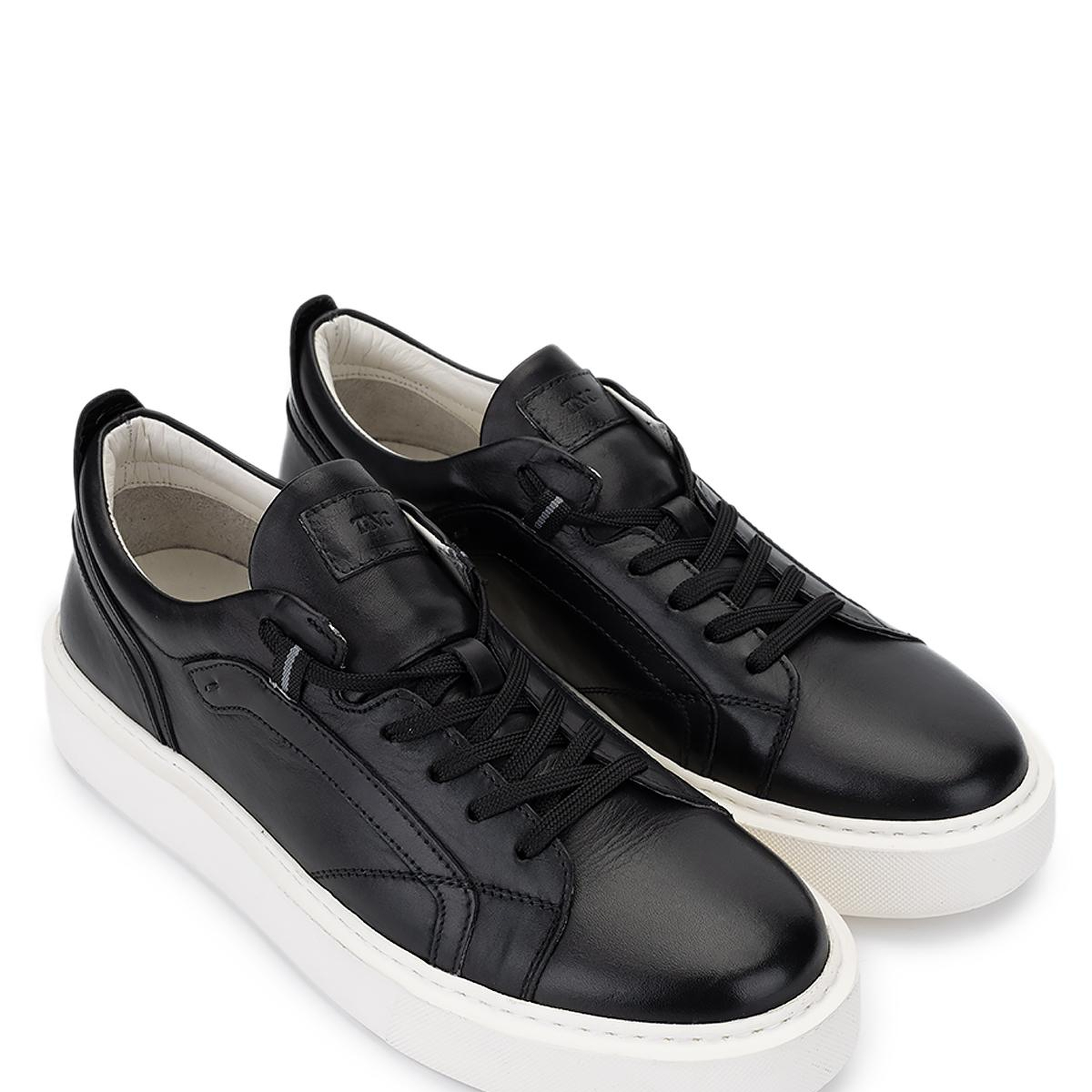 Tamer Tanca Erkek Hakiki Deri Siyah Sneakers & Spor Ayakkabı