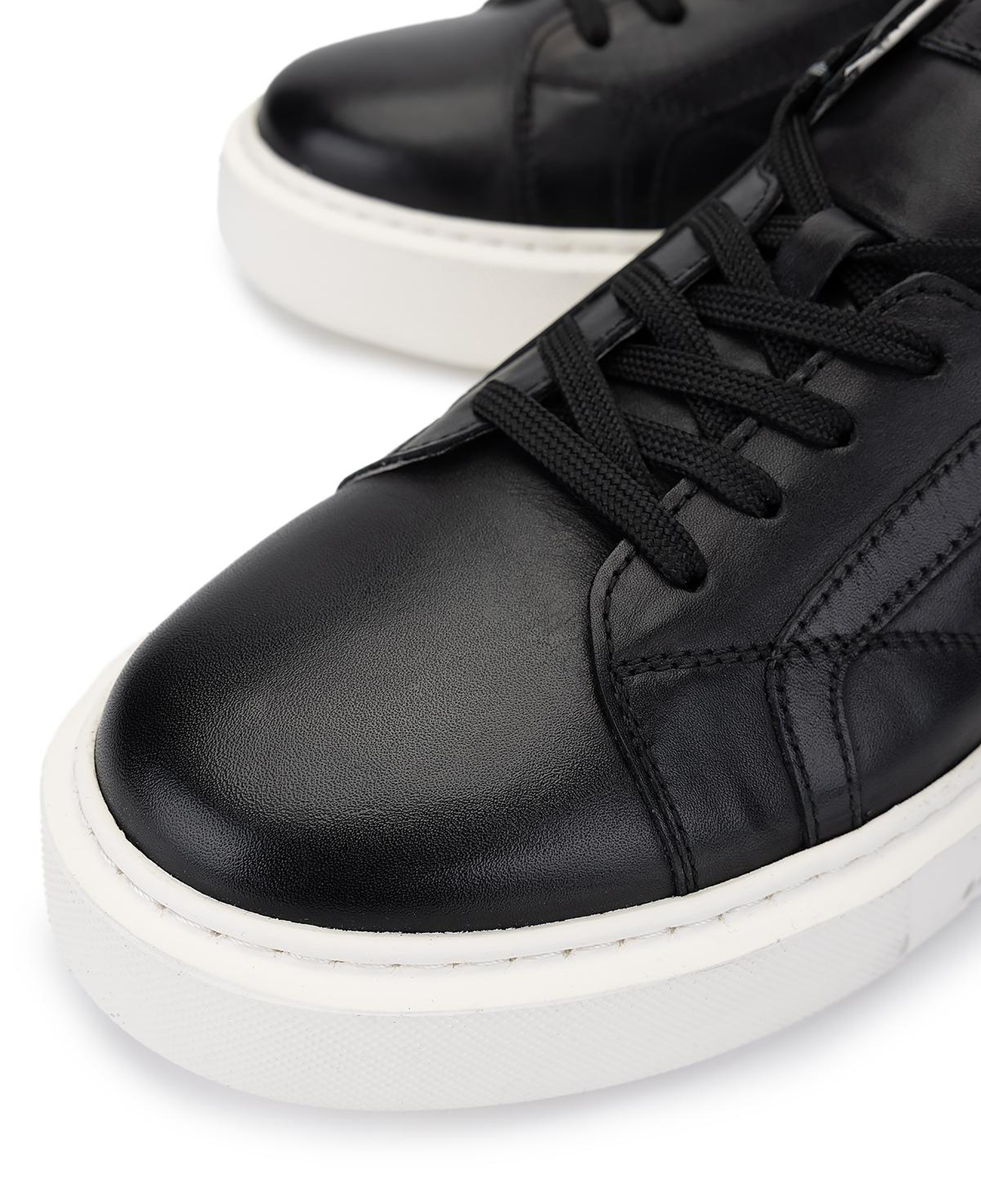 Tamer Tanca Erkek Hakiki Deri Siyah Sneakers & Spor Ayakkabı