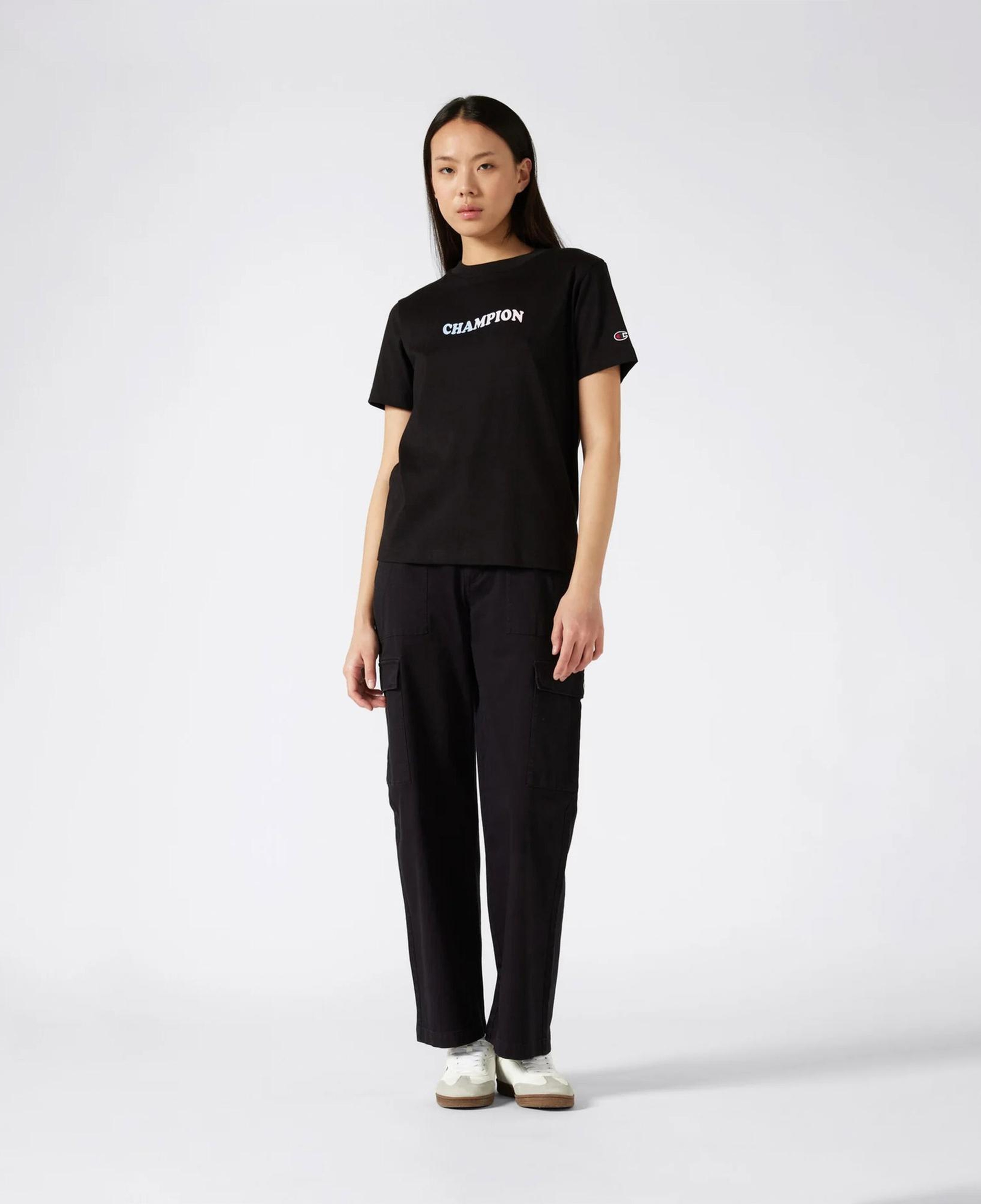 Champion C Table Kadın Siyah T-Shirt