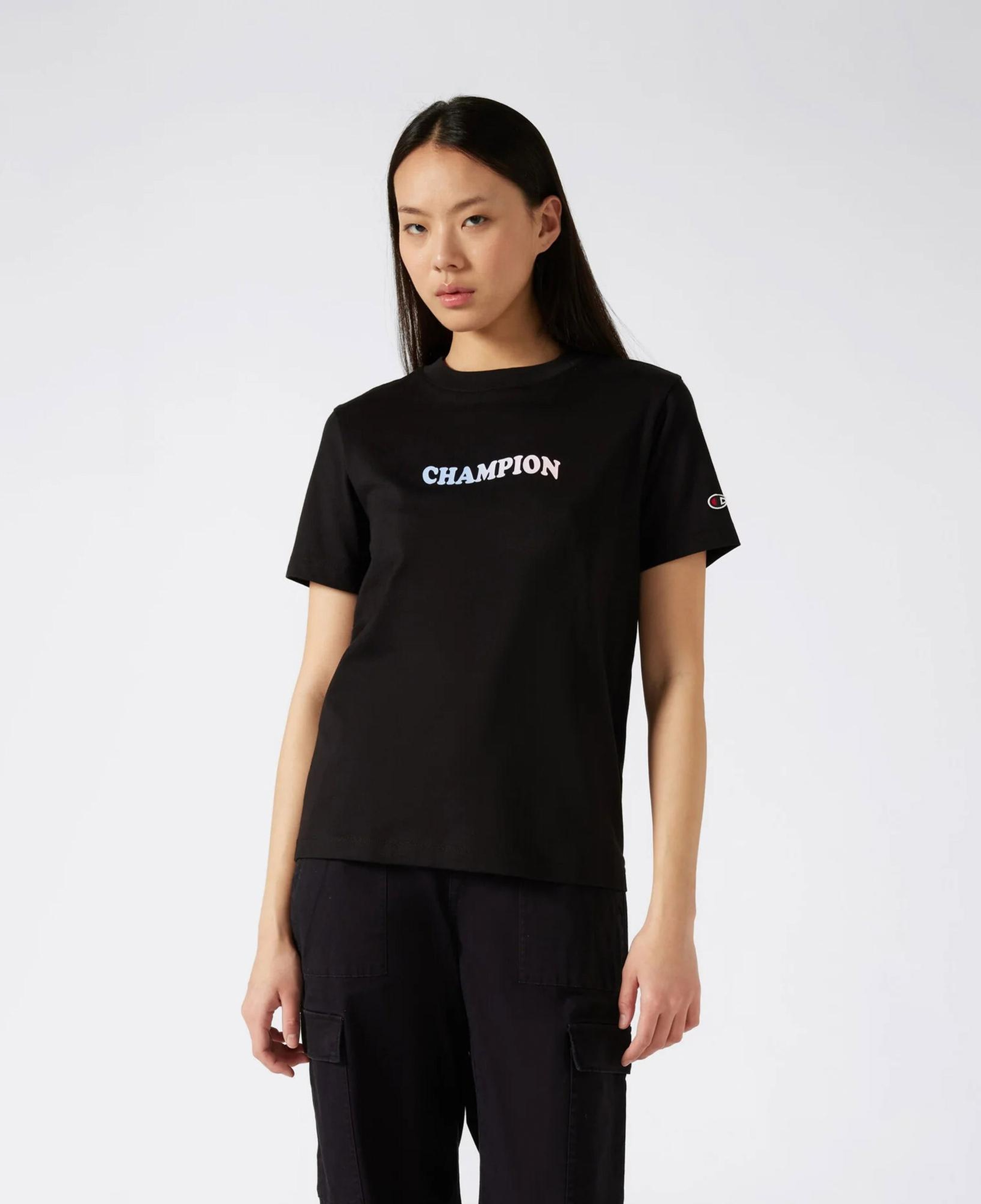 Champion C Table Kadın Siyah T-Shirt