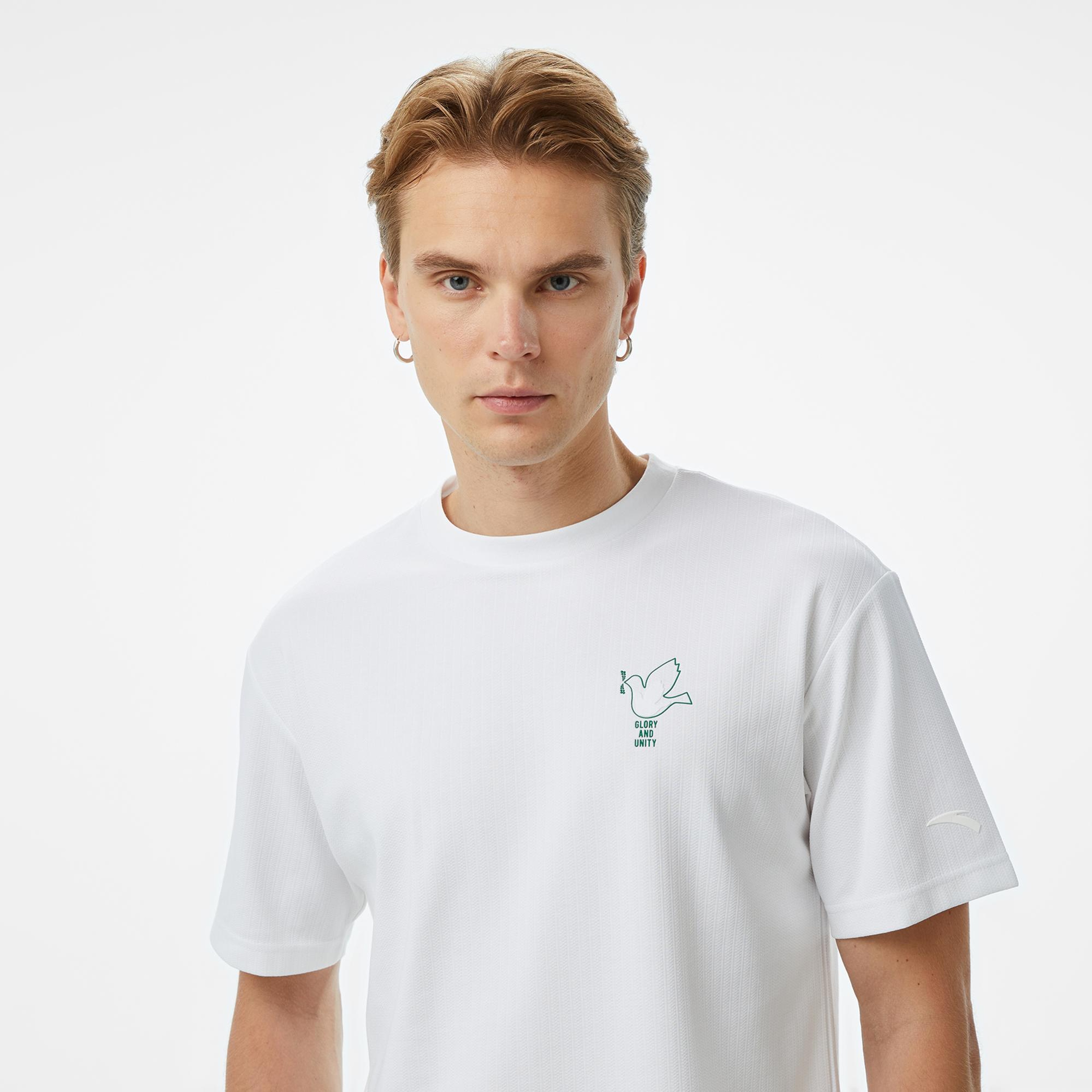 Anta Sports Erkek Beyaz T-Shirt