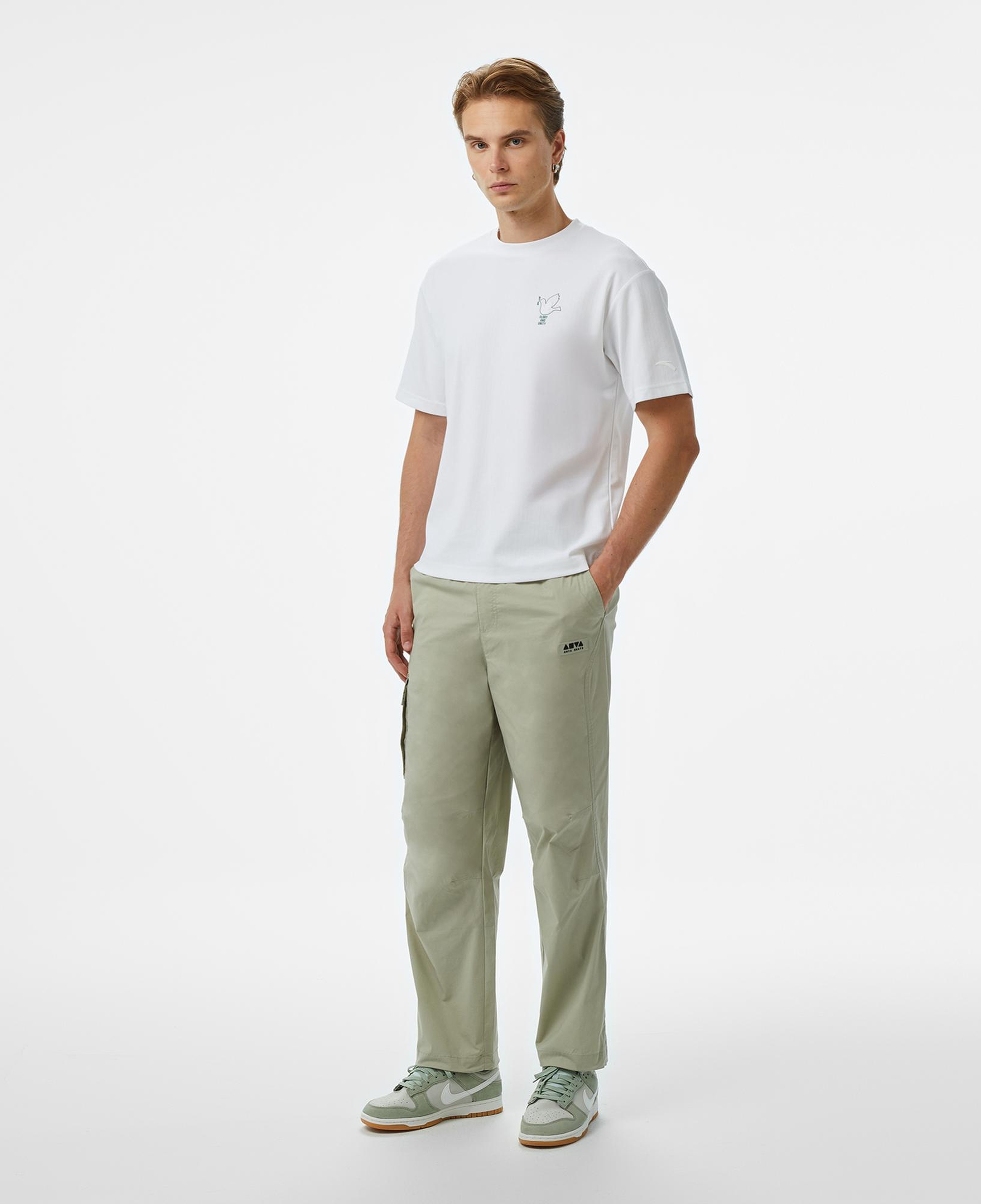 Anta Sports Erkek Beyaz T-Shirt