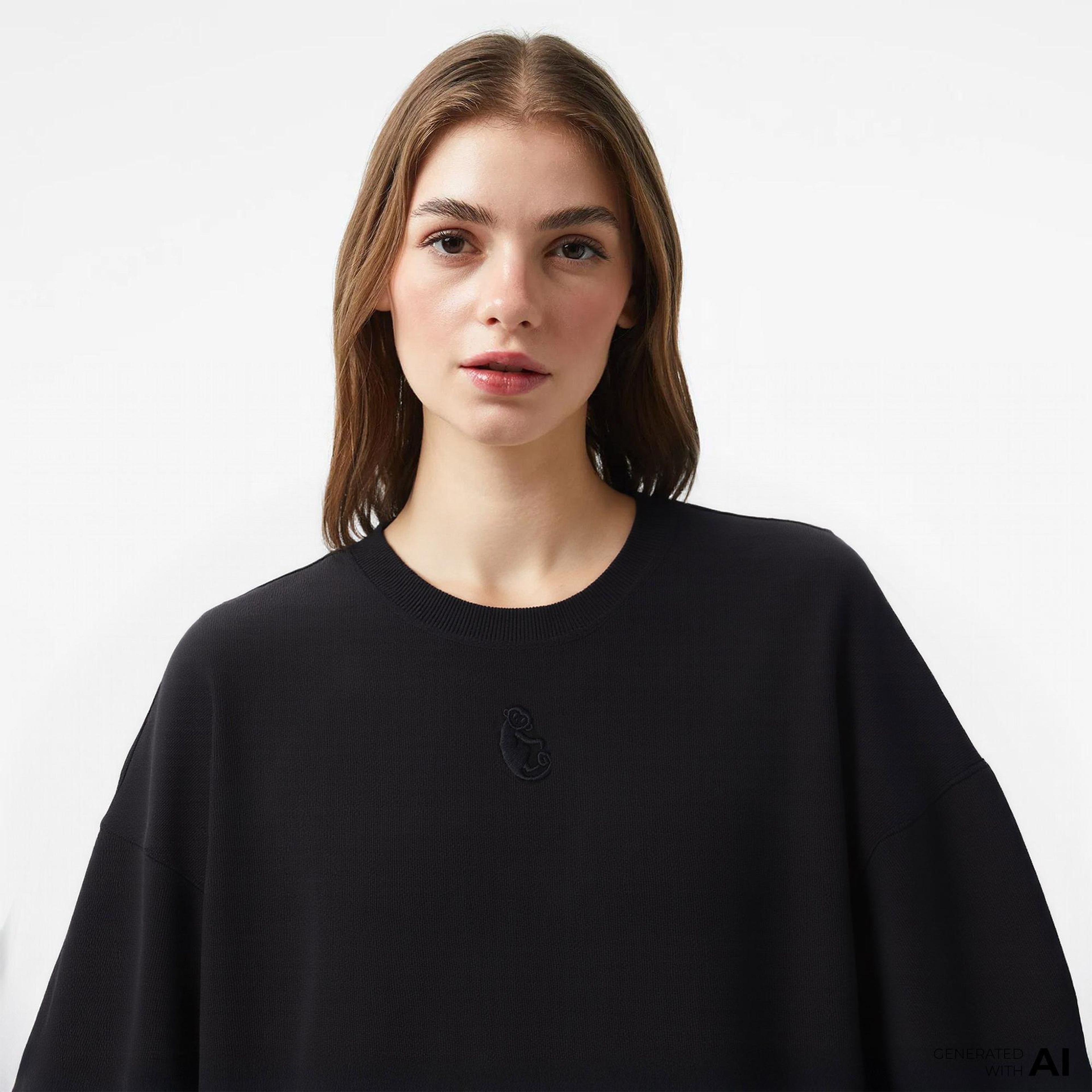 UNITED4 x Monkey Project Dj Unisex Siyah T-Shirt