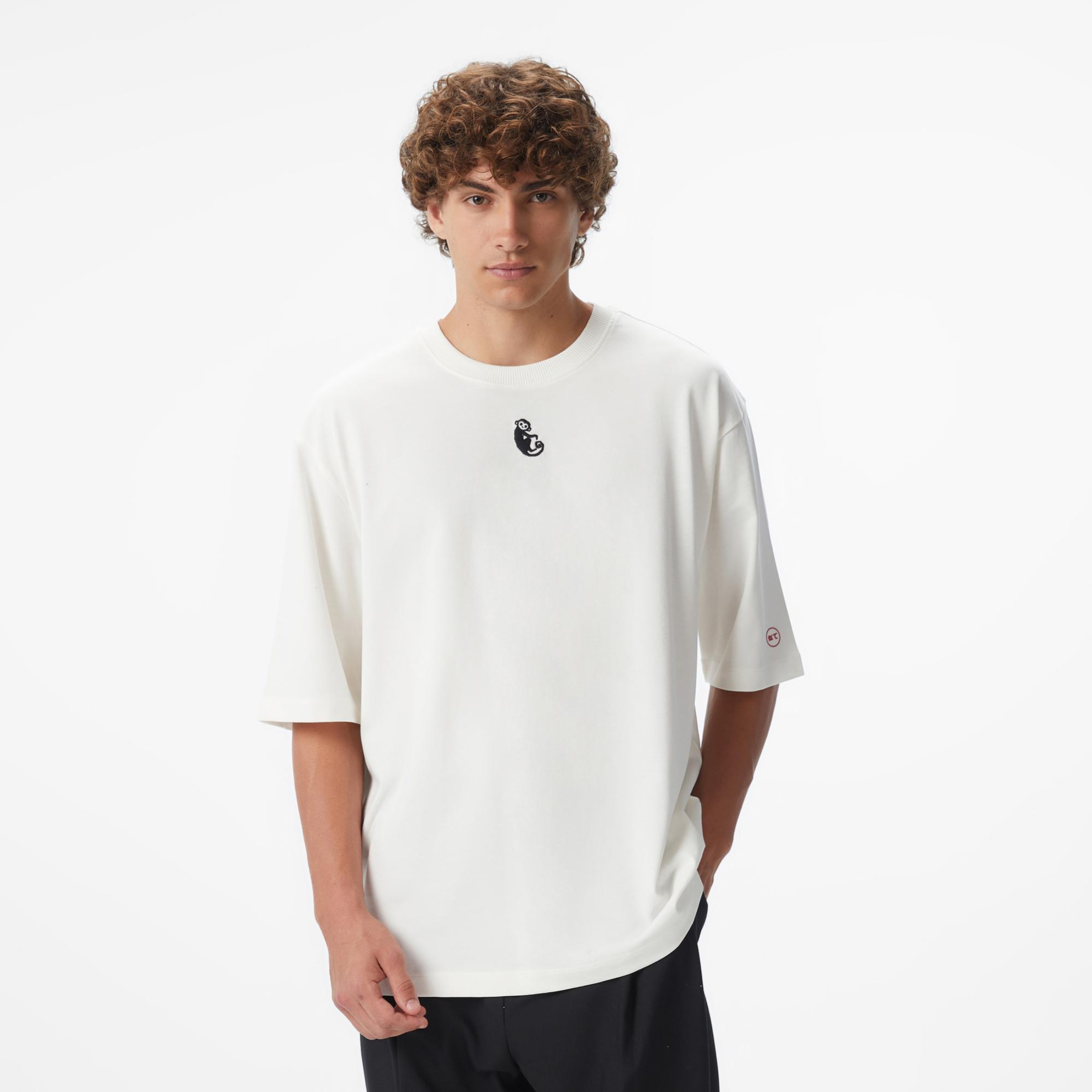 UNITED4 x Monkey Project Where Is The After Party Unisex Beyaz T-Shirt