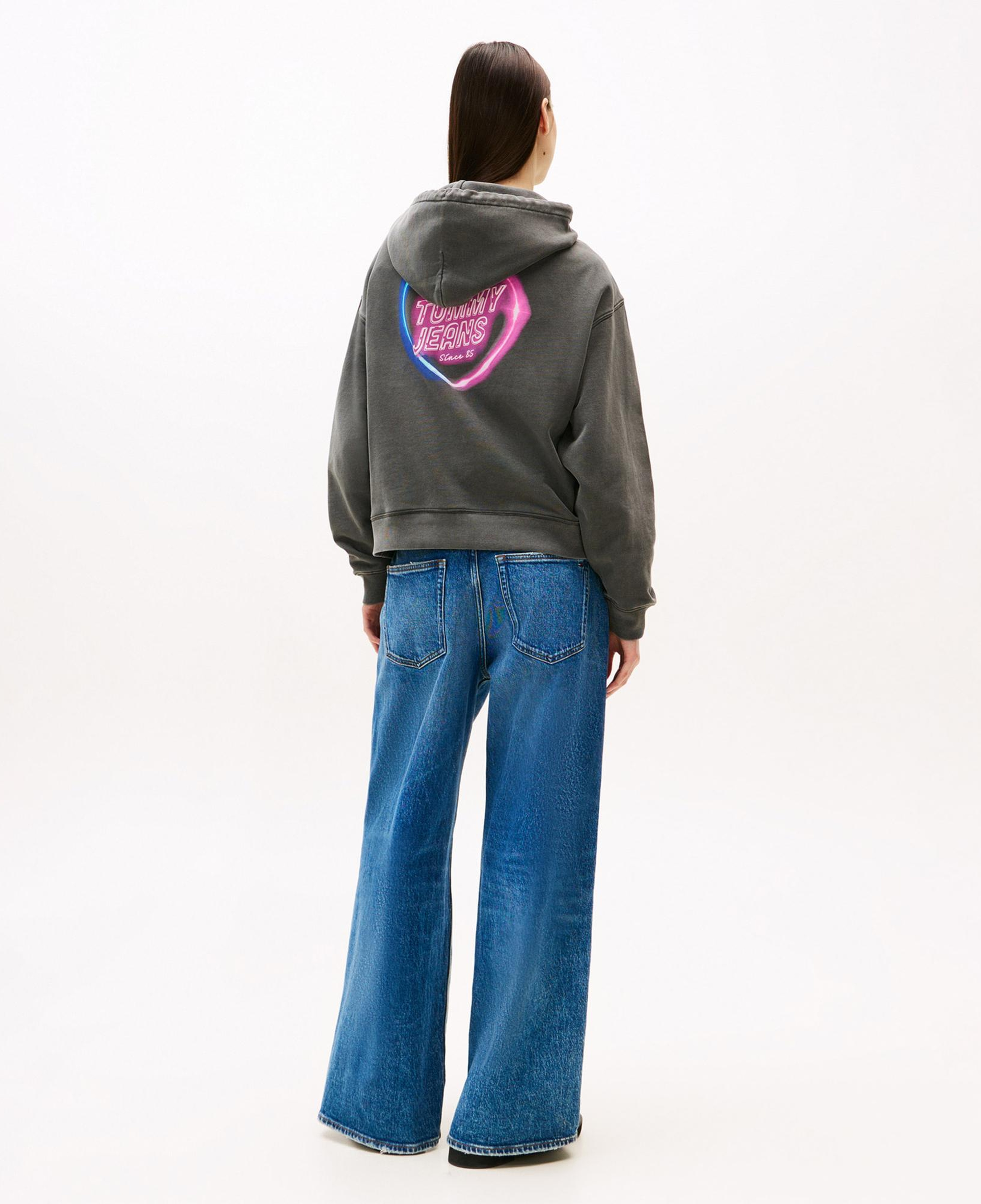 Tommy Hilfiger Boxy Kadın Gri Sweatshirt