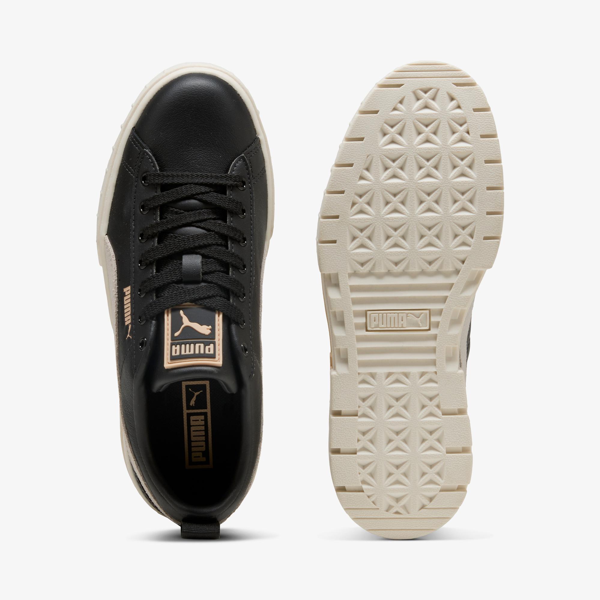 Puma Mayze Leather Kadın Siyah Spor Ayakkabı