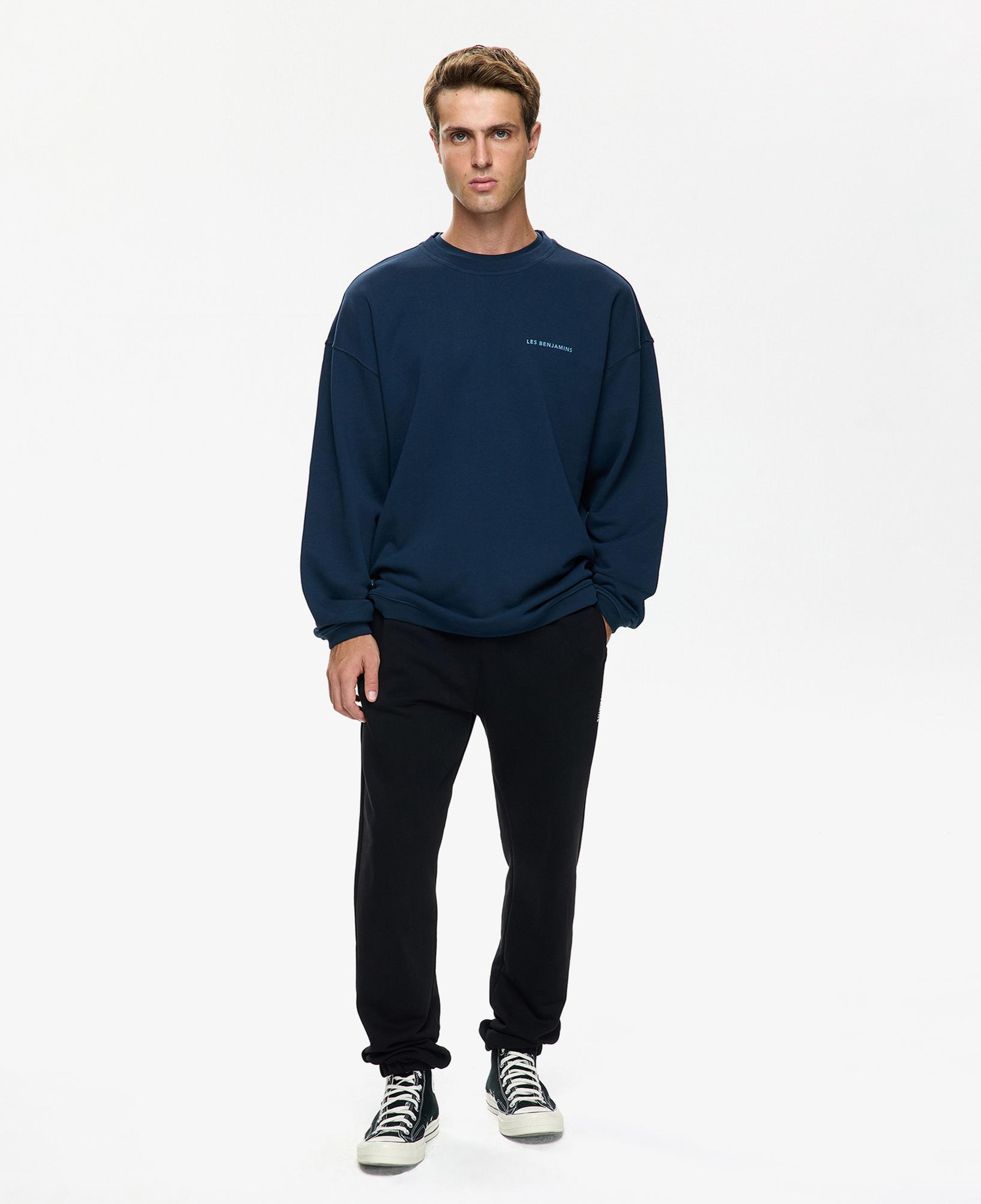 Les Benjamins Erkek Mavi Sweatshirt