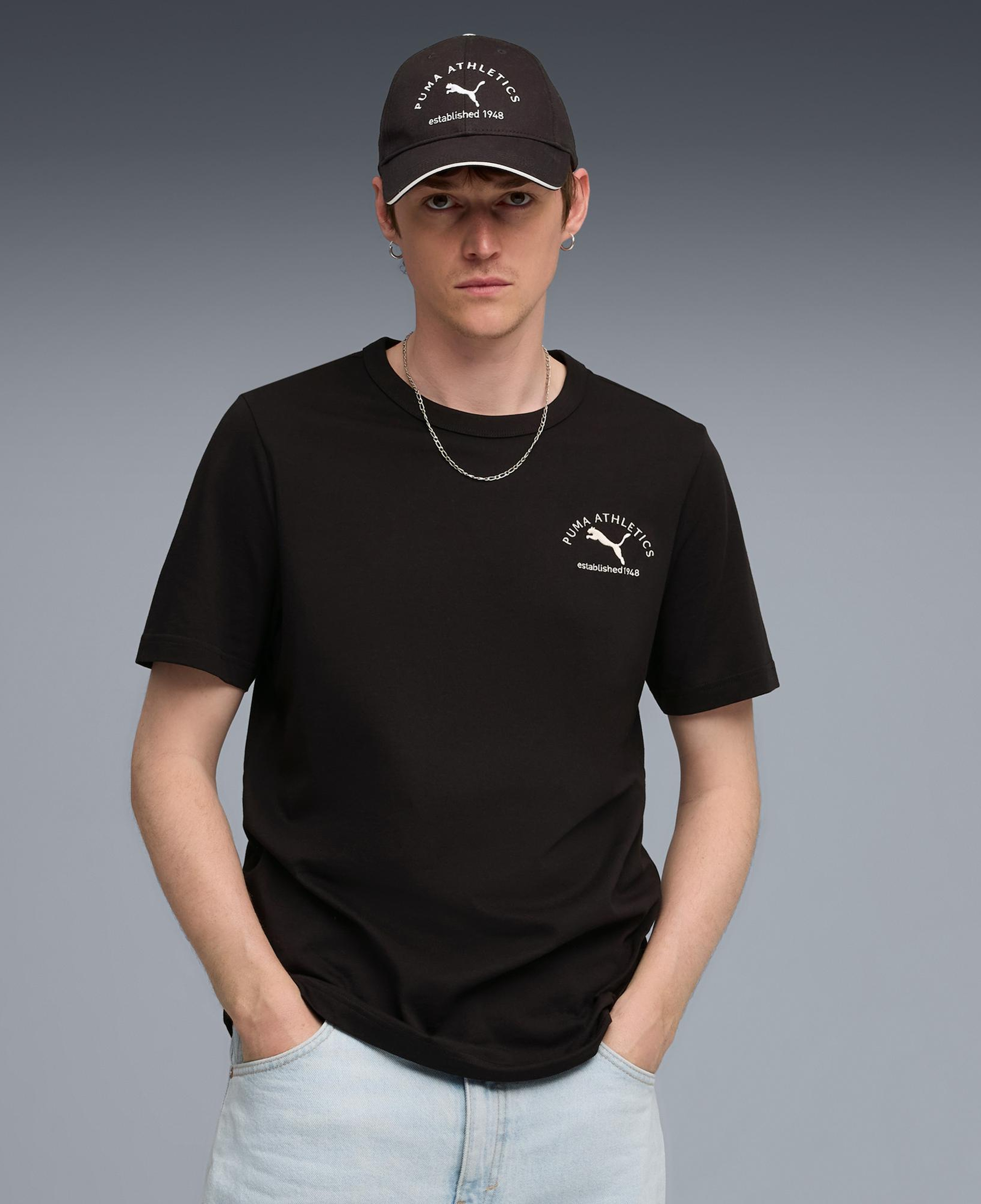 Puma Herren Erkek Siyah T-Shirt